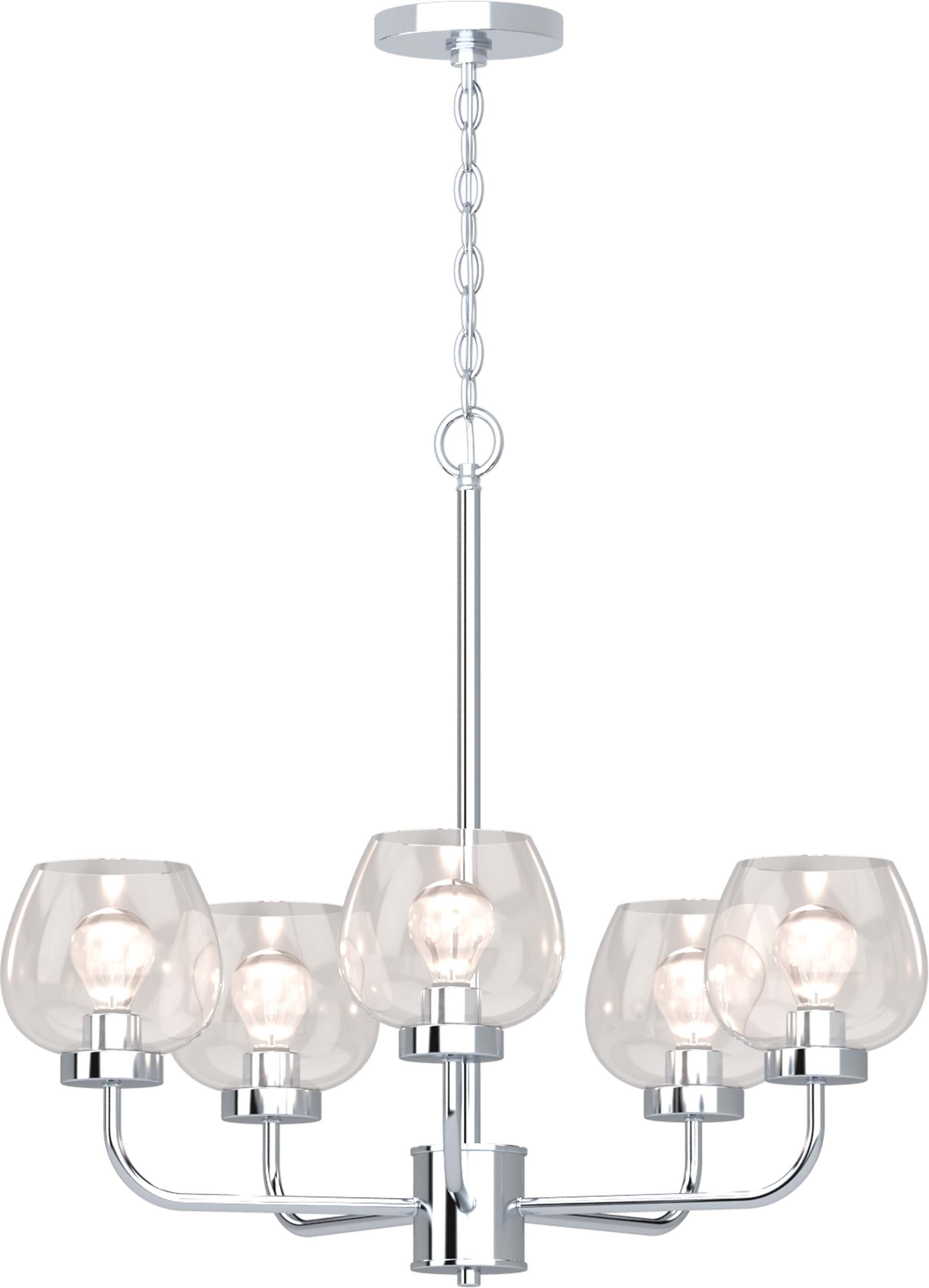 aria 5 light chandelier