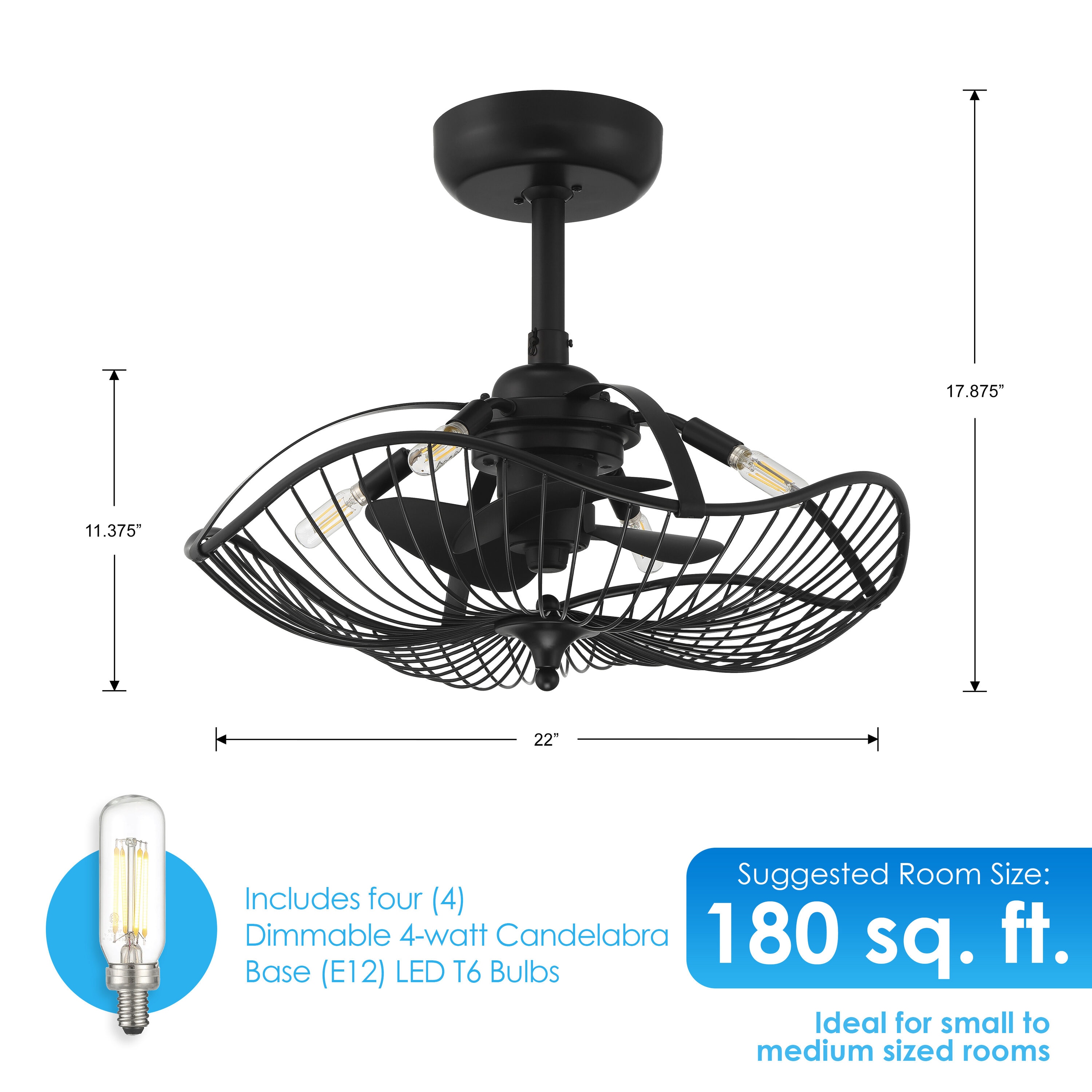 Arranmore Lighting & Fans AR-2338MB Ceiling-Fans - View #2