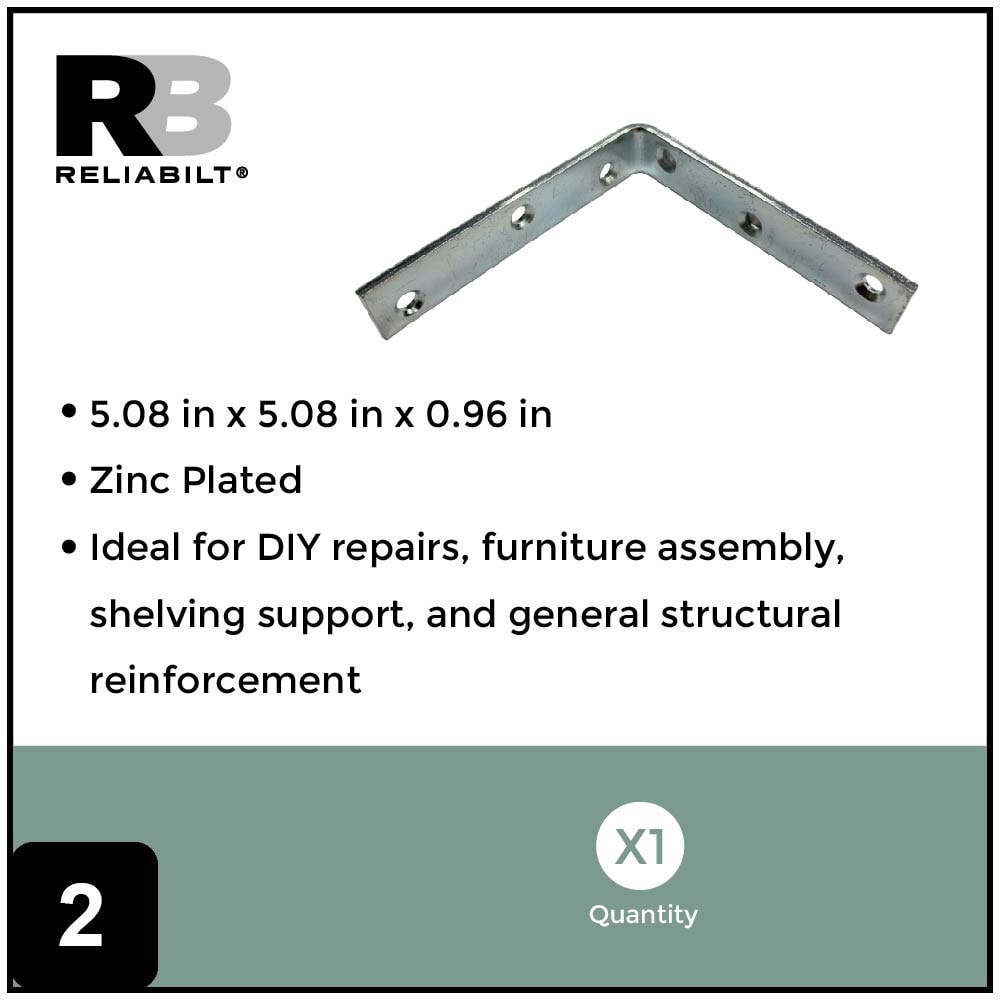 RELIABILT 22507ZCLLG Mending-Plates-Brackets-Braces - View #2