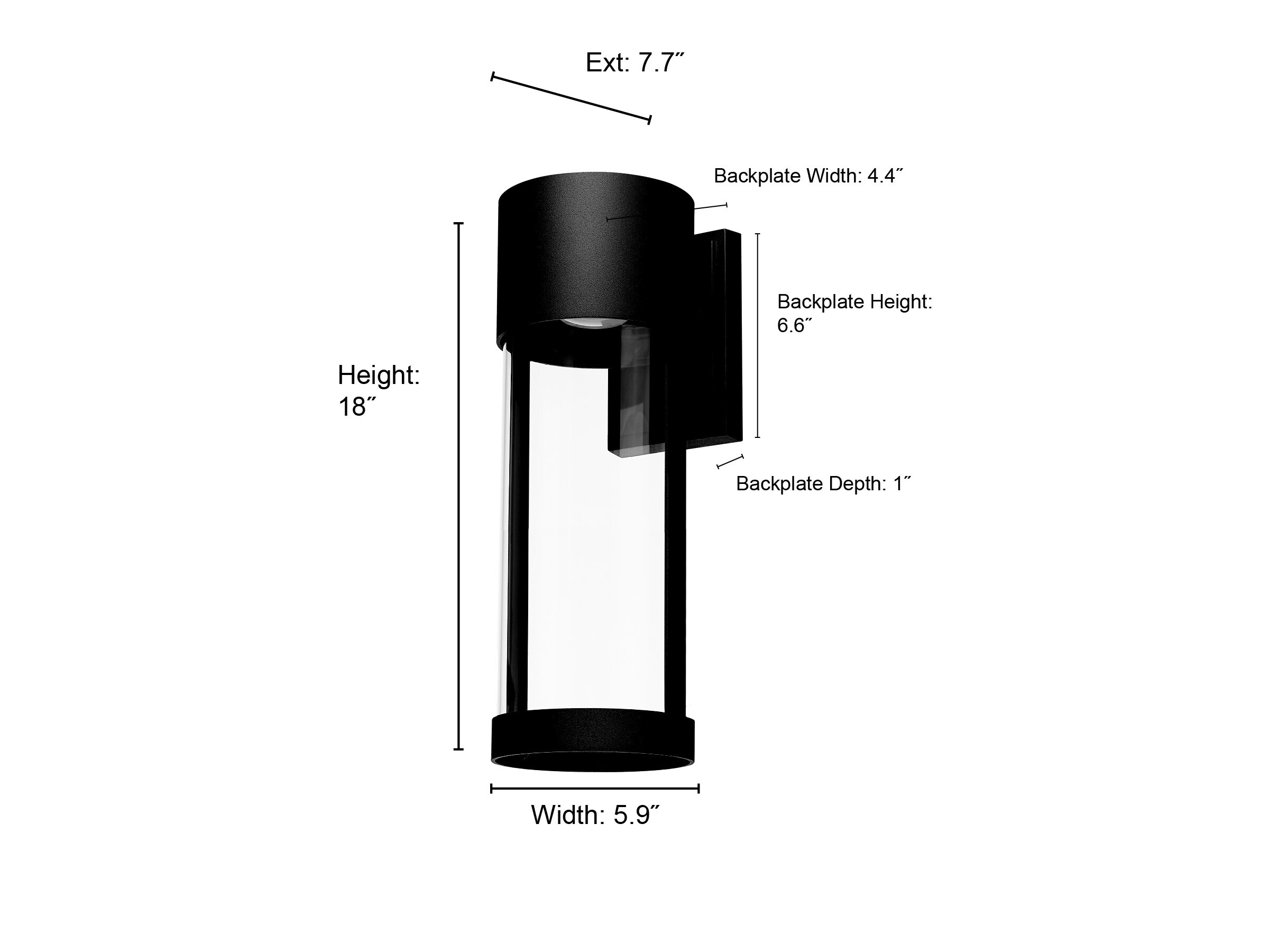 Millennium Lighting 84102-PBK Outdoor-Wall-Lighting - View #7