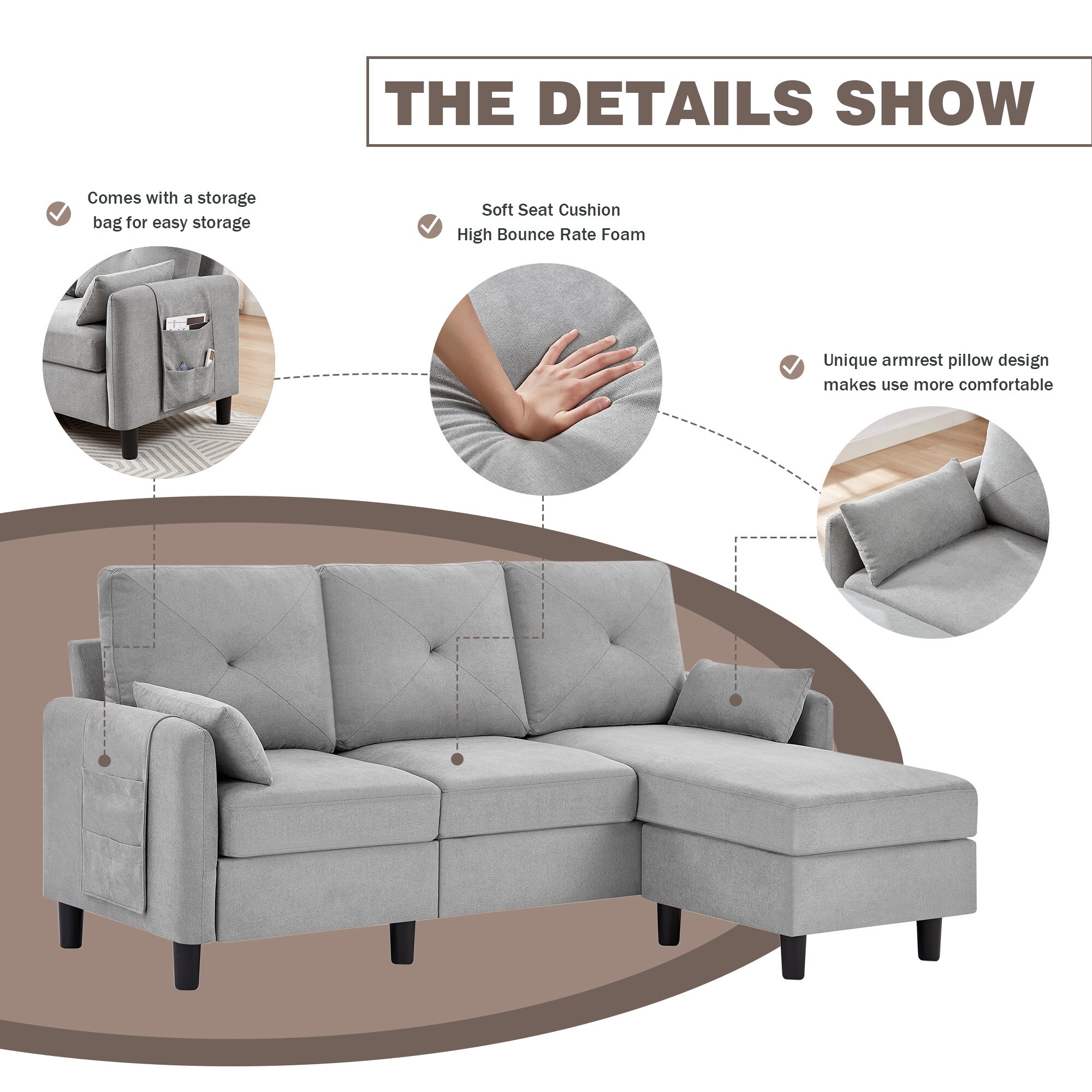 Jarenie YMX23LG Sofas-Loveseats - View #5