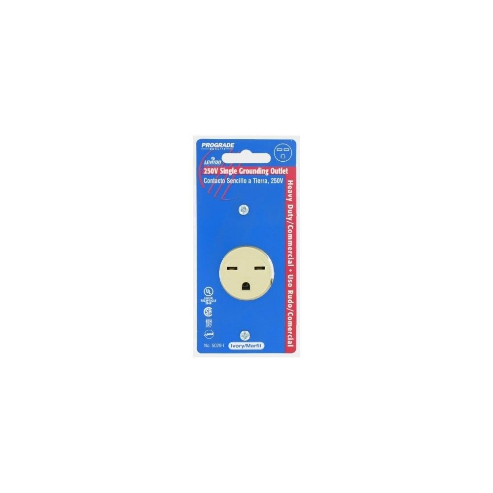 Leviton JNSN59683  Mfg S01-5029-0IS Commercial Grade Straight Blade Single Receptacle