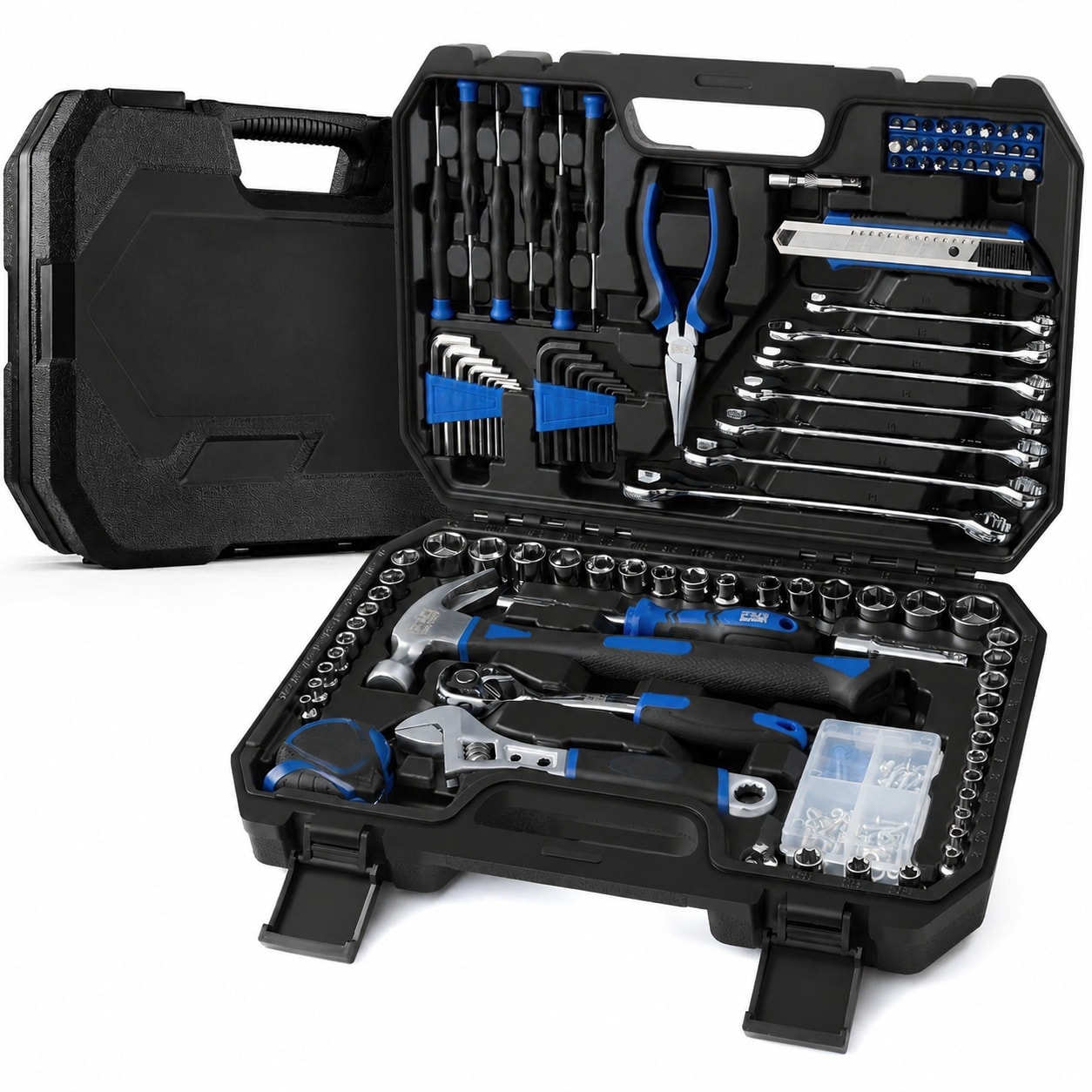 Phyfalip  200 Piece Hand Tool Set with Toolbox Storage Case for Home Auto Repair and Maintenance durable home and garden accessory designed for