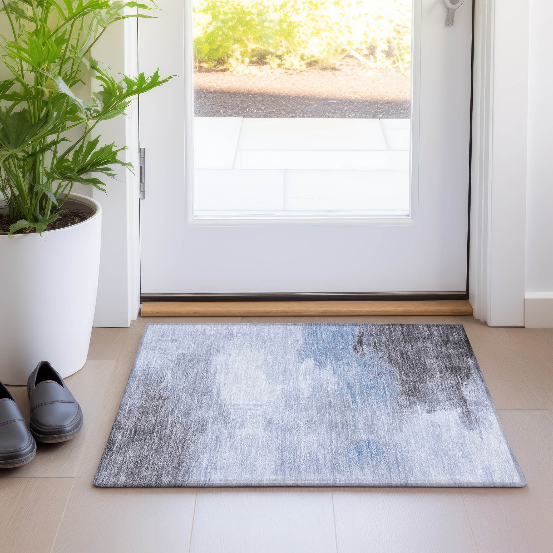 Addison Rugs ACN1672SK20X30 Chantille ACN1672SK 1 x 2 (ft) Loomed Sky Rectangular Indoor/Outdoor Machine washable Pet Friendly Area rug