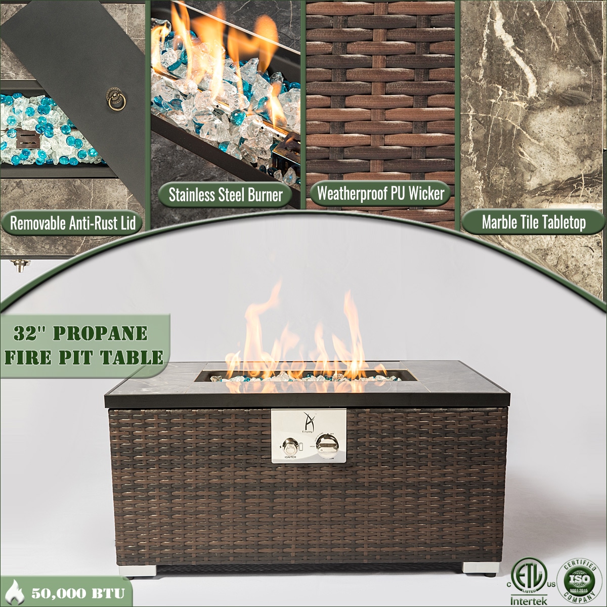 Cuschoice LWH-29-CAL Outdoor-Gas-Firepits - View #5
