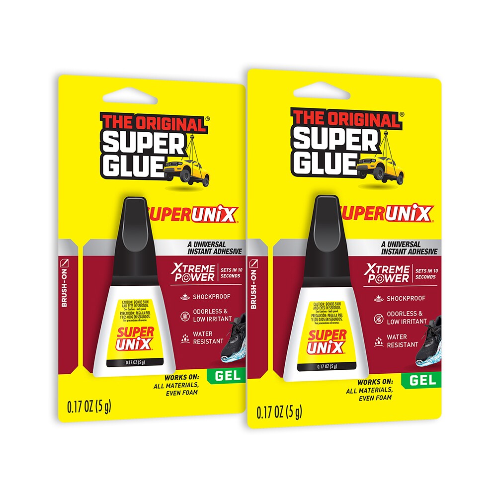 The Original Super Glue 11710614 Superunix 2 -Pack 5-gram Gel Super Glue