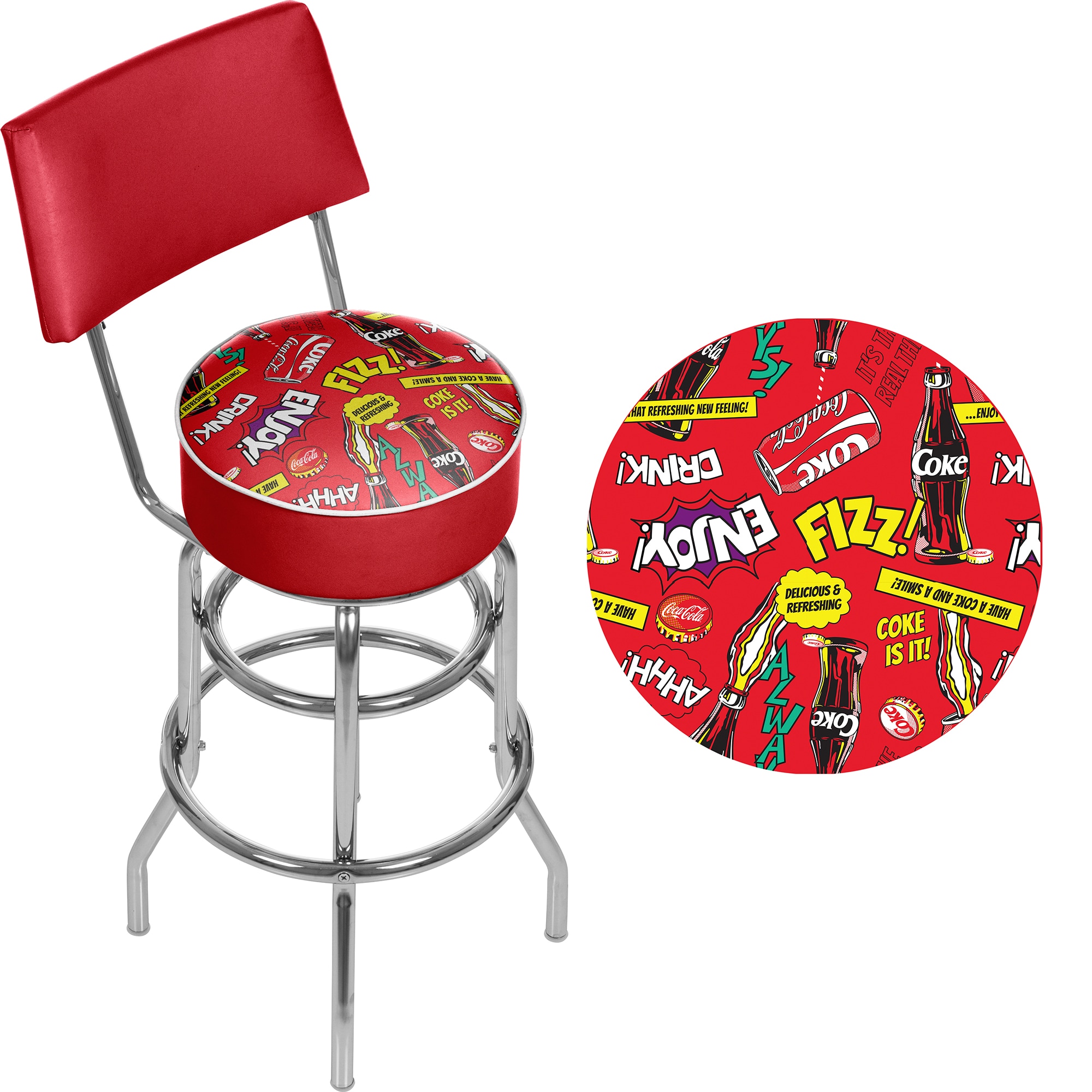 Trademark Gameroom COKE1100-POP stools - View #2