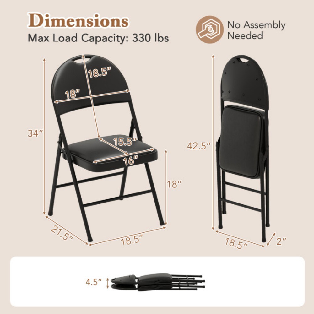 Fenbeli LJMLSFENHY688 Folding-Chairs - View #3