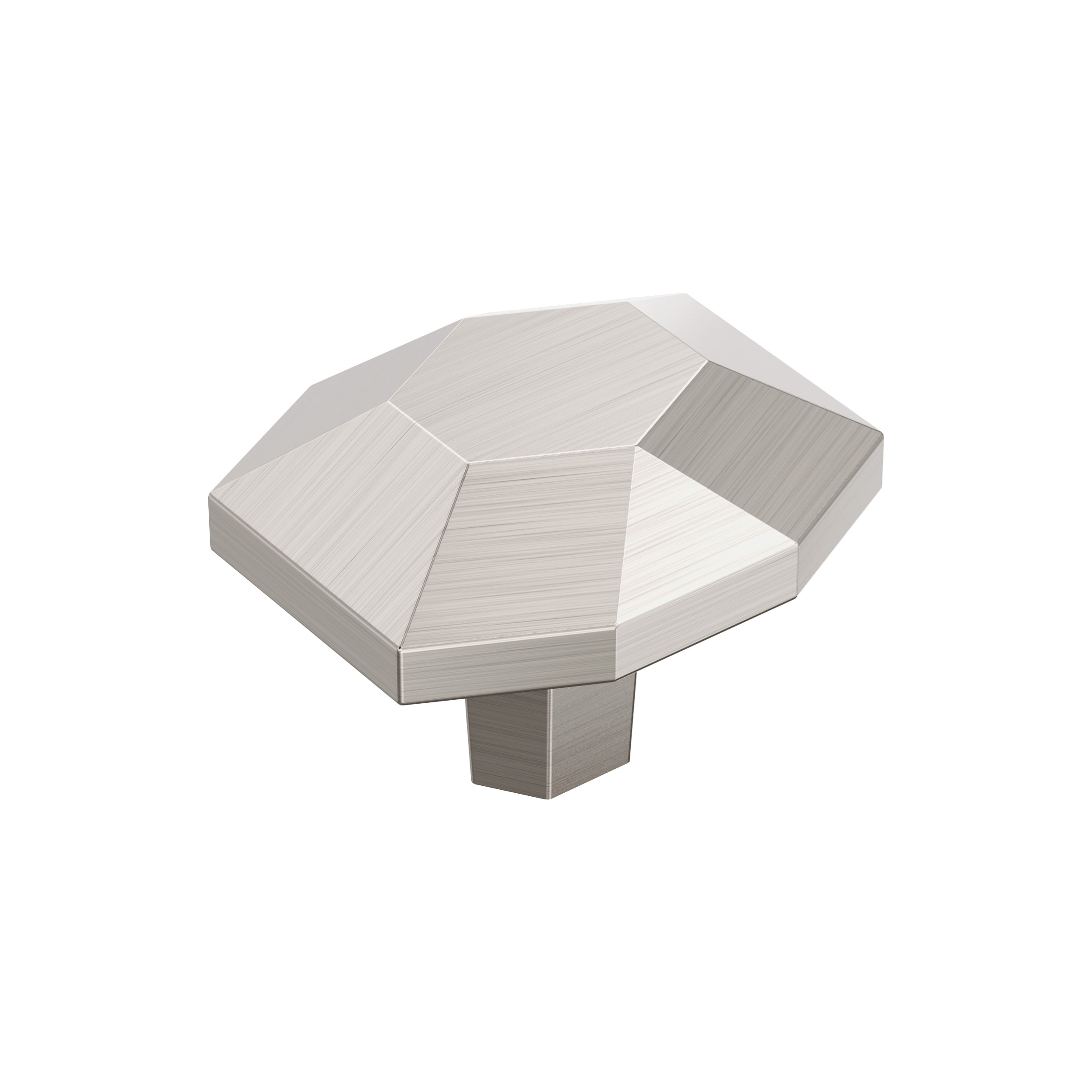 Amerock BP36641G10 St. Vincent 1-5/8-in Satin Nickel Geometric Contemporary Cabinet Knob