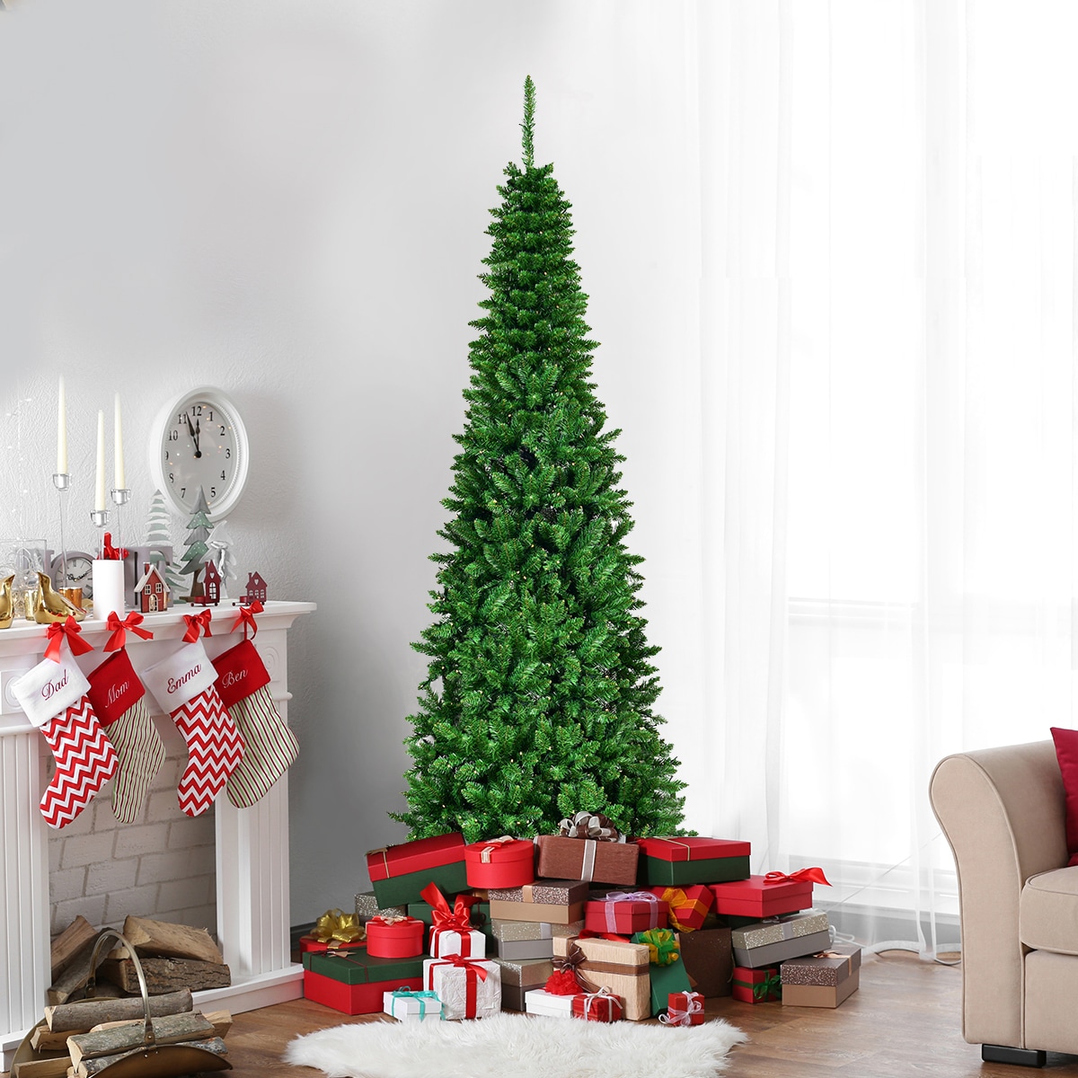 Costway CM22071 Artificial-Christmas-Trees - View #6