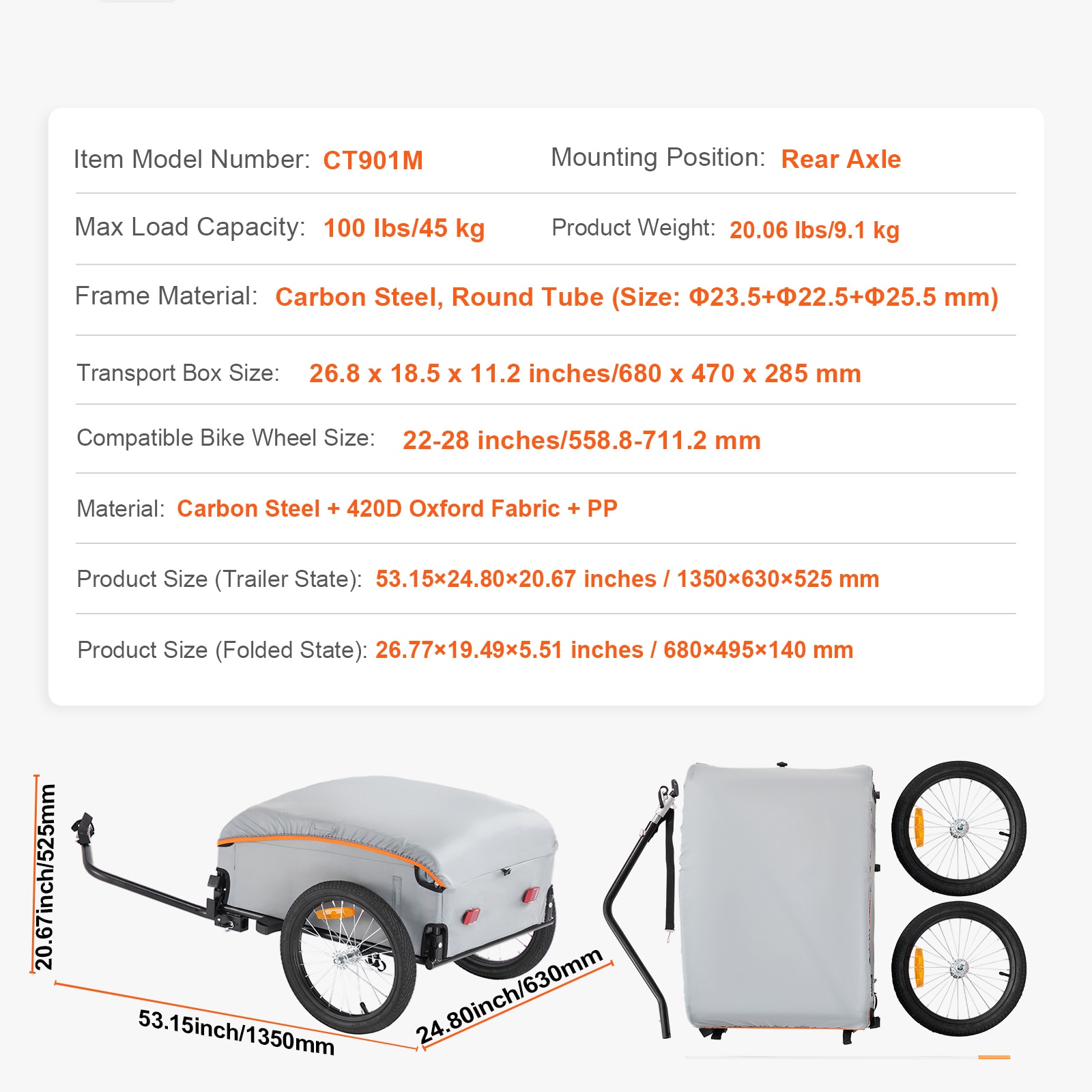 VEVOR SCCGKHZHJG1005554V0 Enclosed-Trailers - View #7
