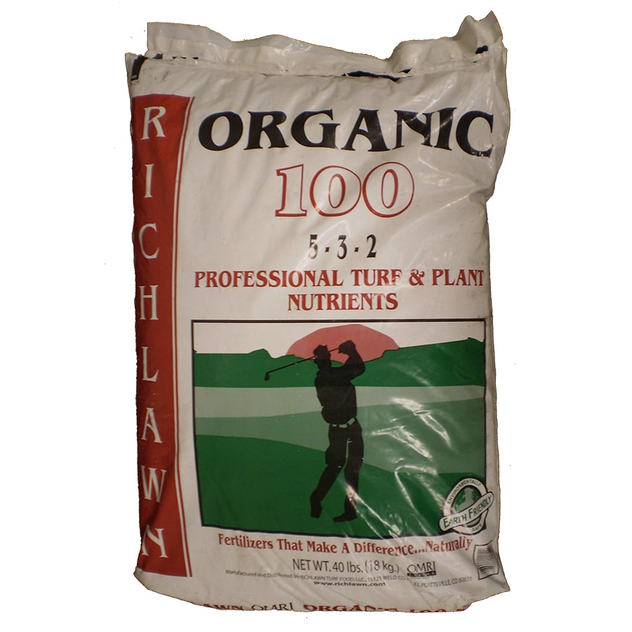 Richlawn RTFRO-53240 Organic 100 40-lb 2000-sq ft 5-3-2 Natural All Purpose Lawn Fertilizer