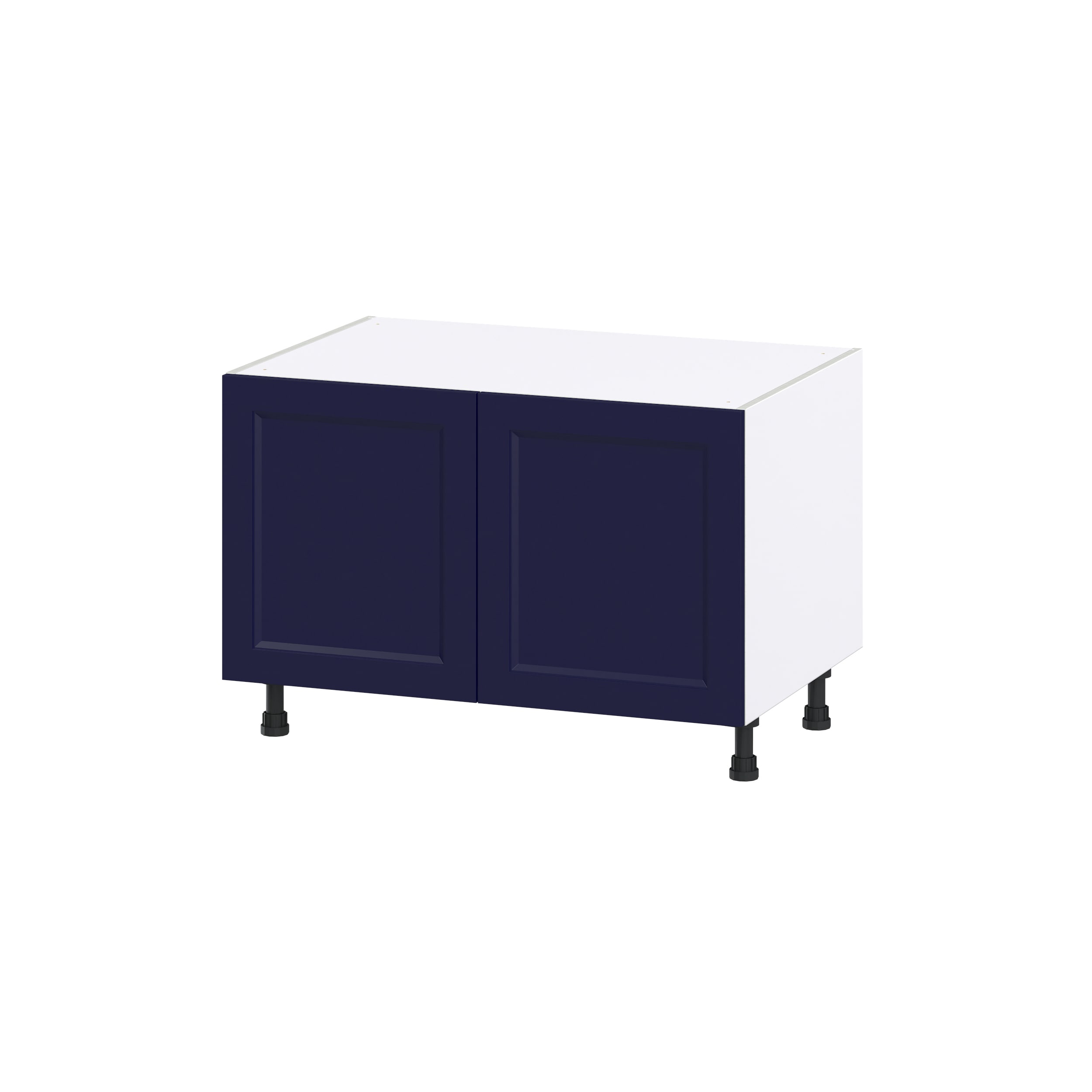 Hugo&Borg DSSBAS36-LO Lorette 36-in W x 24.5-in H x 24-in D Navy Blue Apron front sink Base Fully assembled Cabinet (Recessed Panel Shaker)
