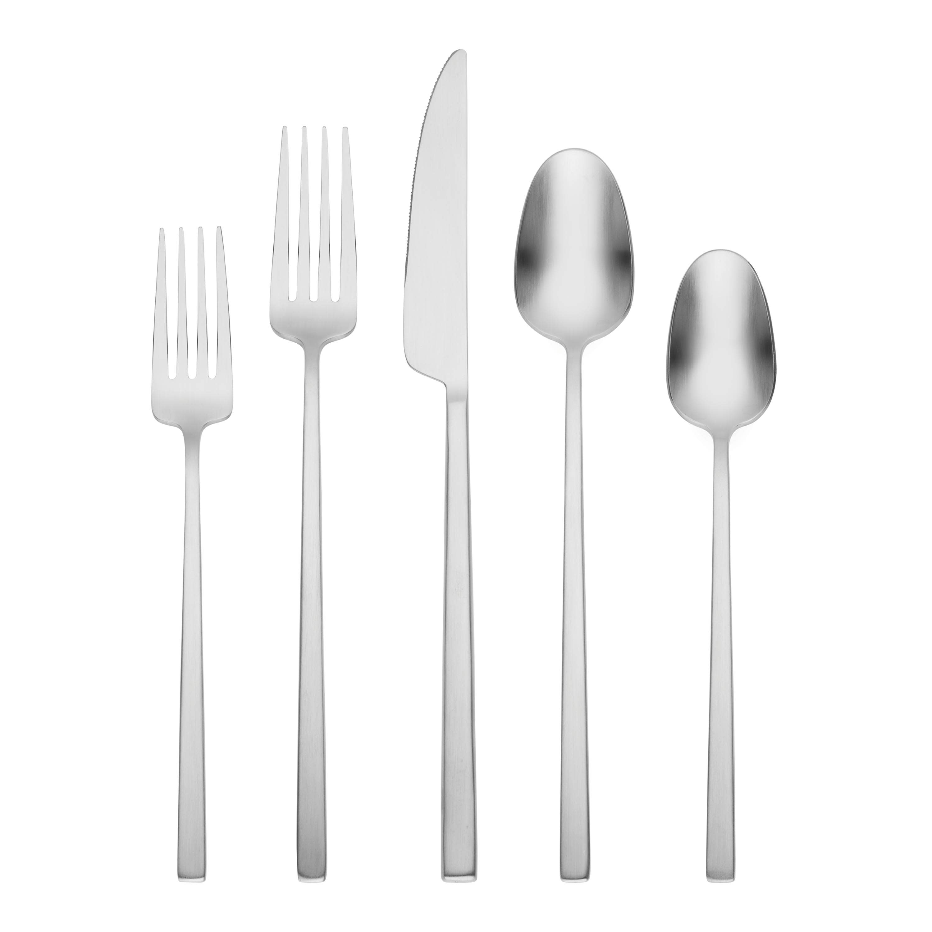 Cambridge 403720CNW12R Damaris Satin 20 -Pieces Brushed Modern Flatware