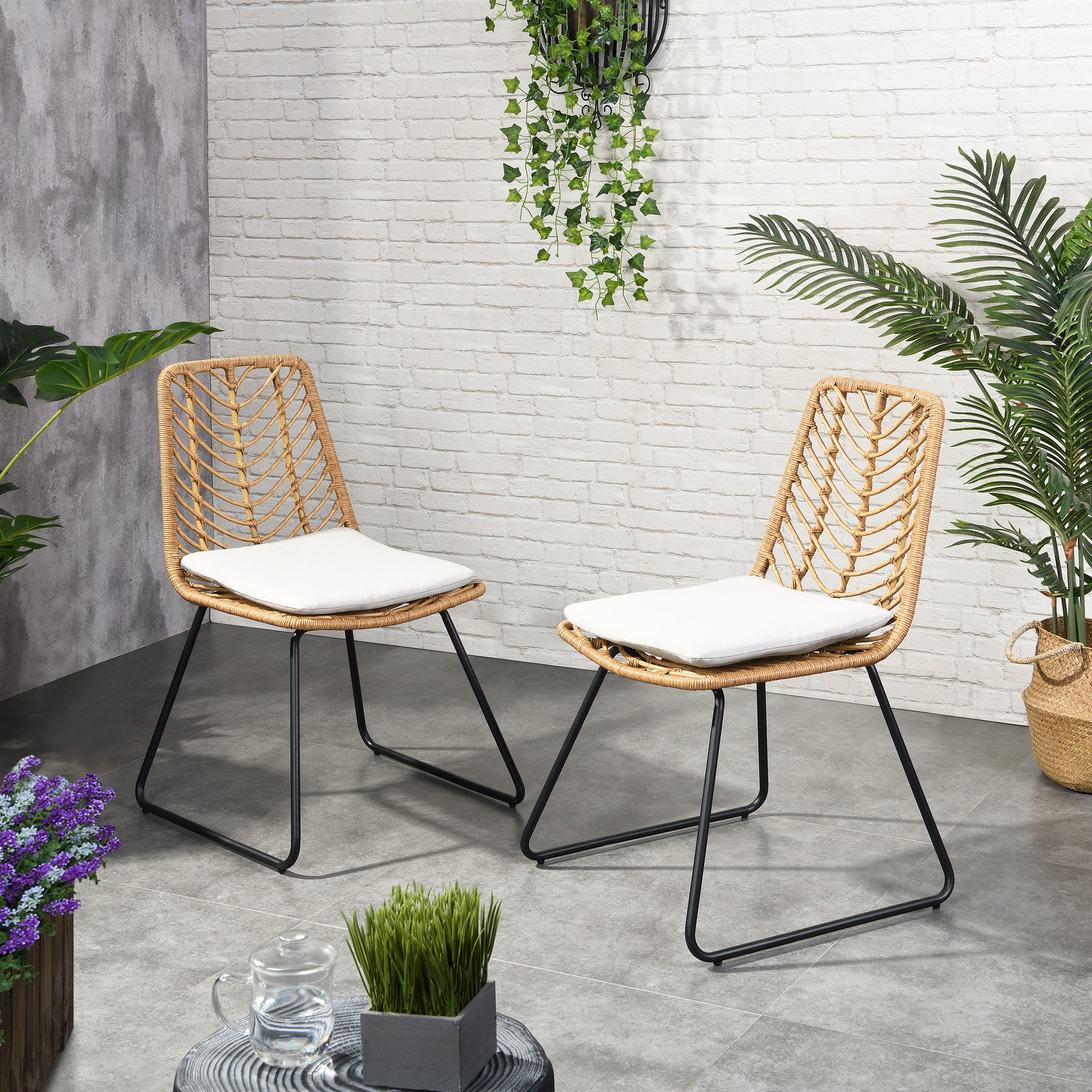 Moda Furnishings MD71125-LBRN Patio-Chairs - View #2
