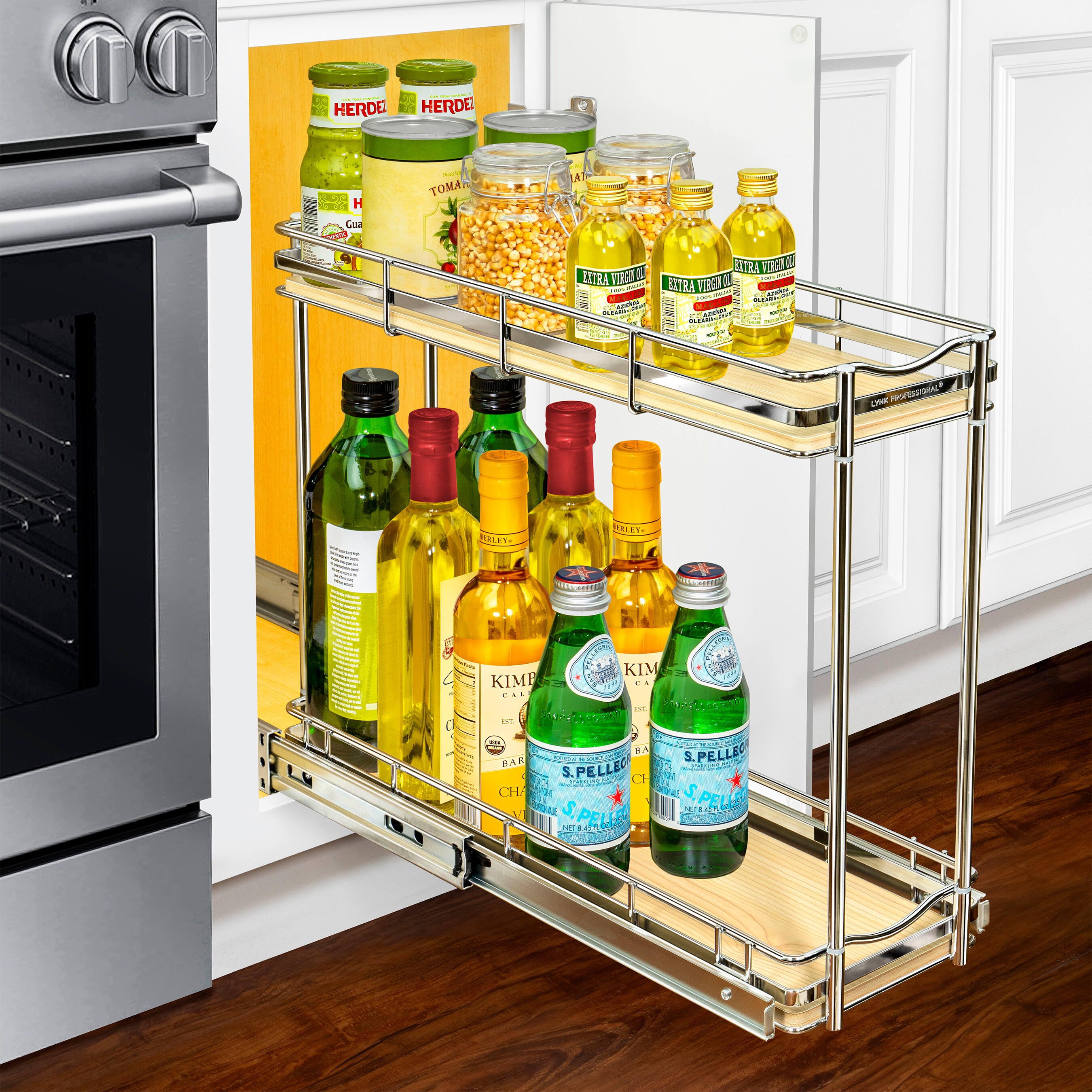 Lynk Slide Out Under Sink Two-Tier Organizer