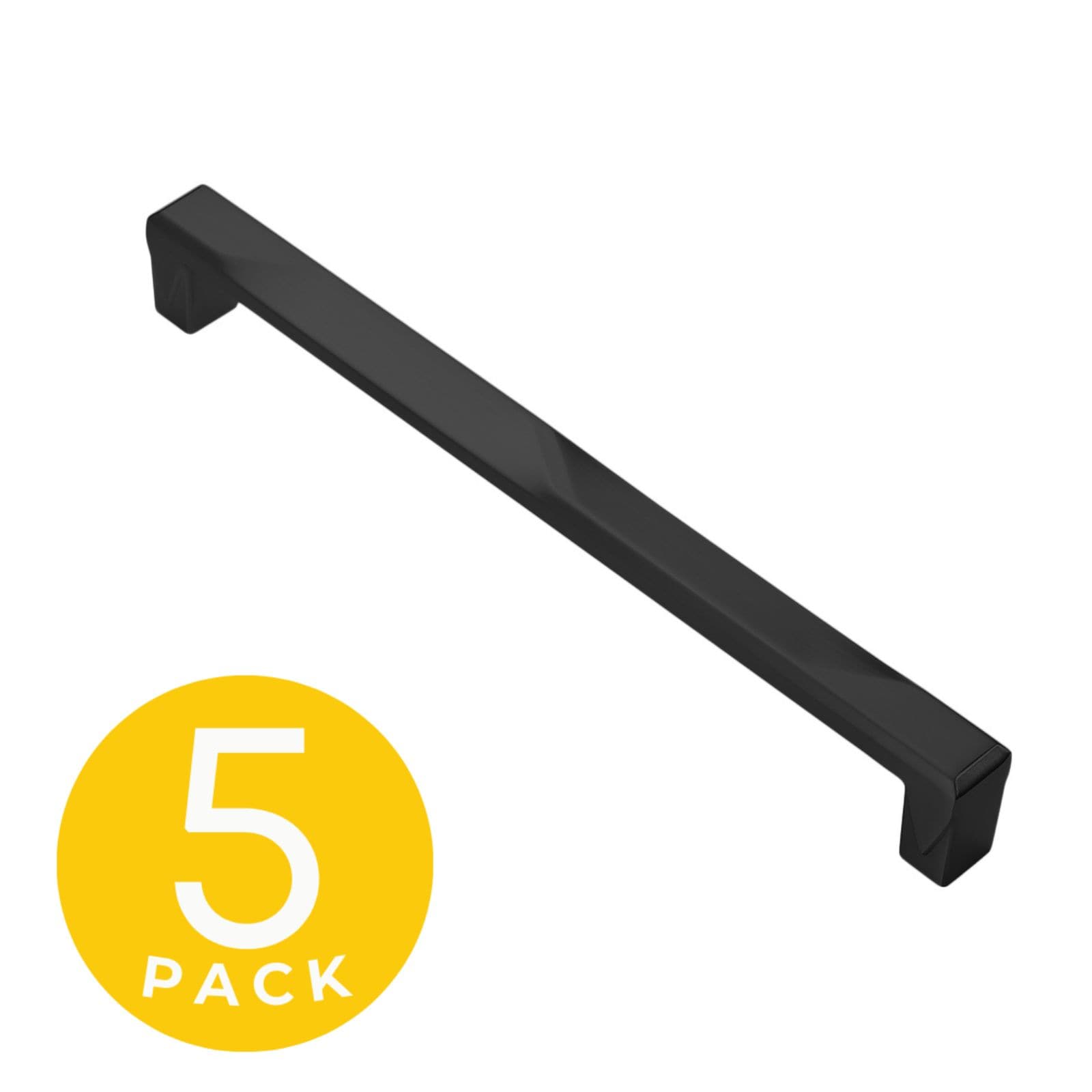Sapphire SP-3771-192-BK-5 Geiger 7-1/2-in , 192mm Center to Center Black Rectangular Bar 5 -Pack