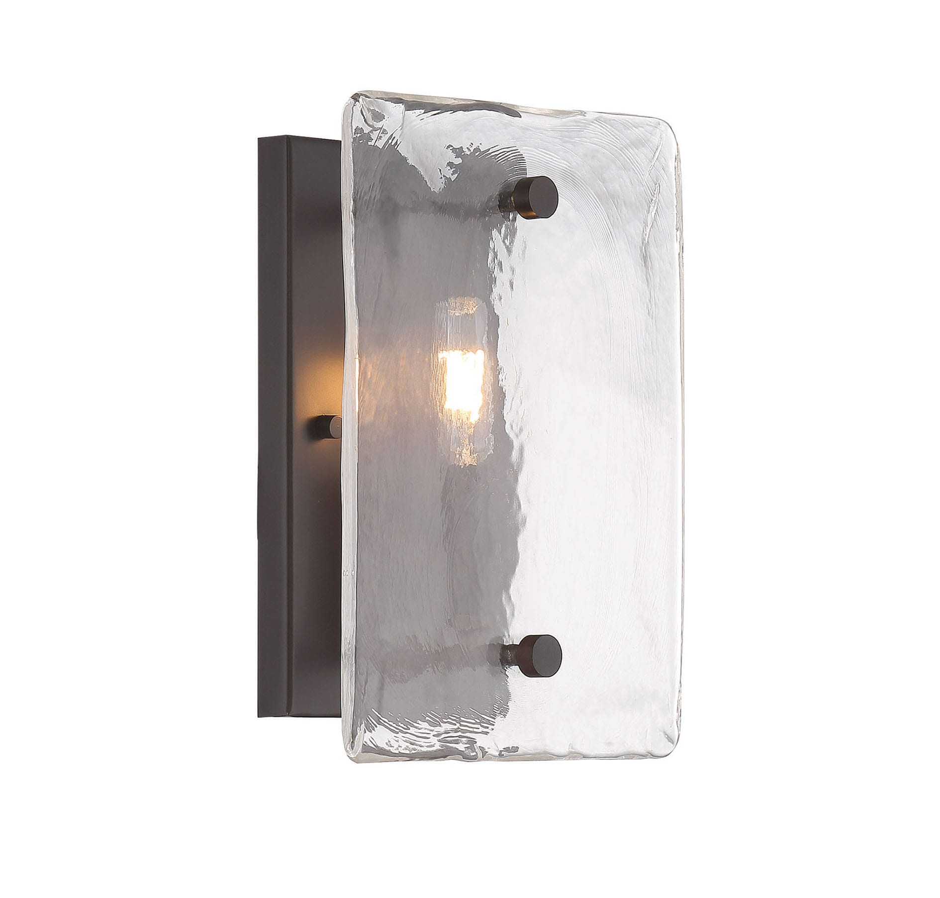 Savoy House 9-3045-1-13 Glenwood 8-in W 1 -Light Brushed Bronze Rustic Wall Sconce