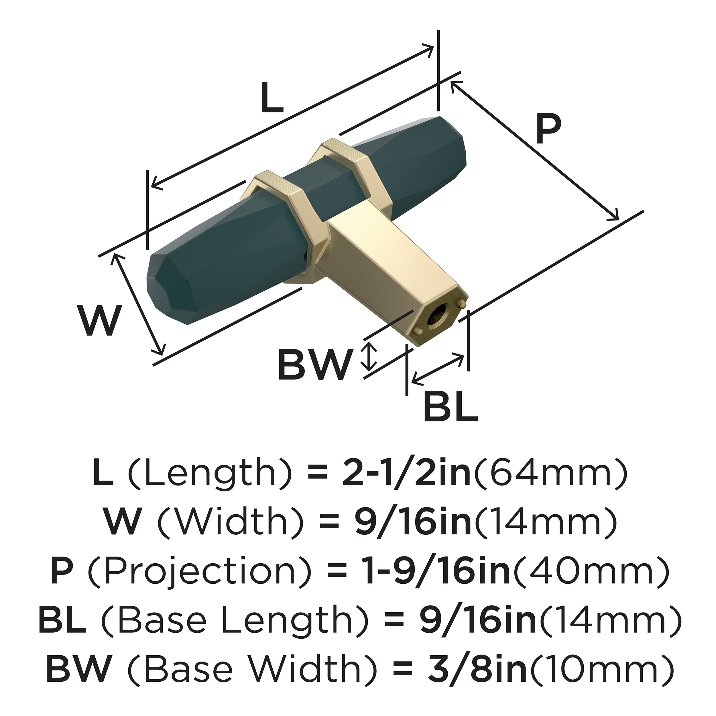 Amerock BP36647BBRBBZ Cabinet-Knobs - View #4