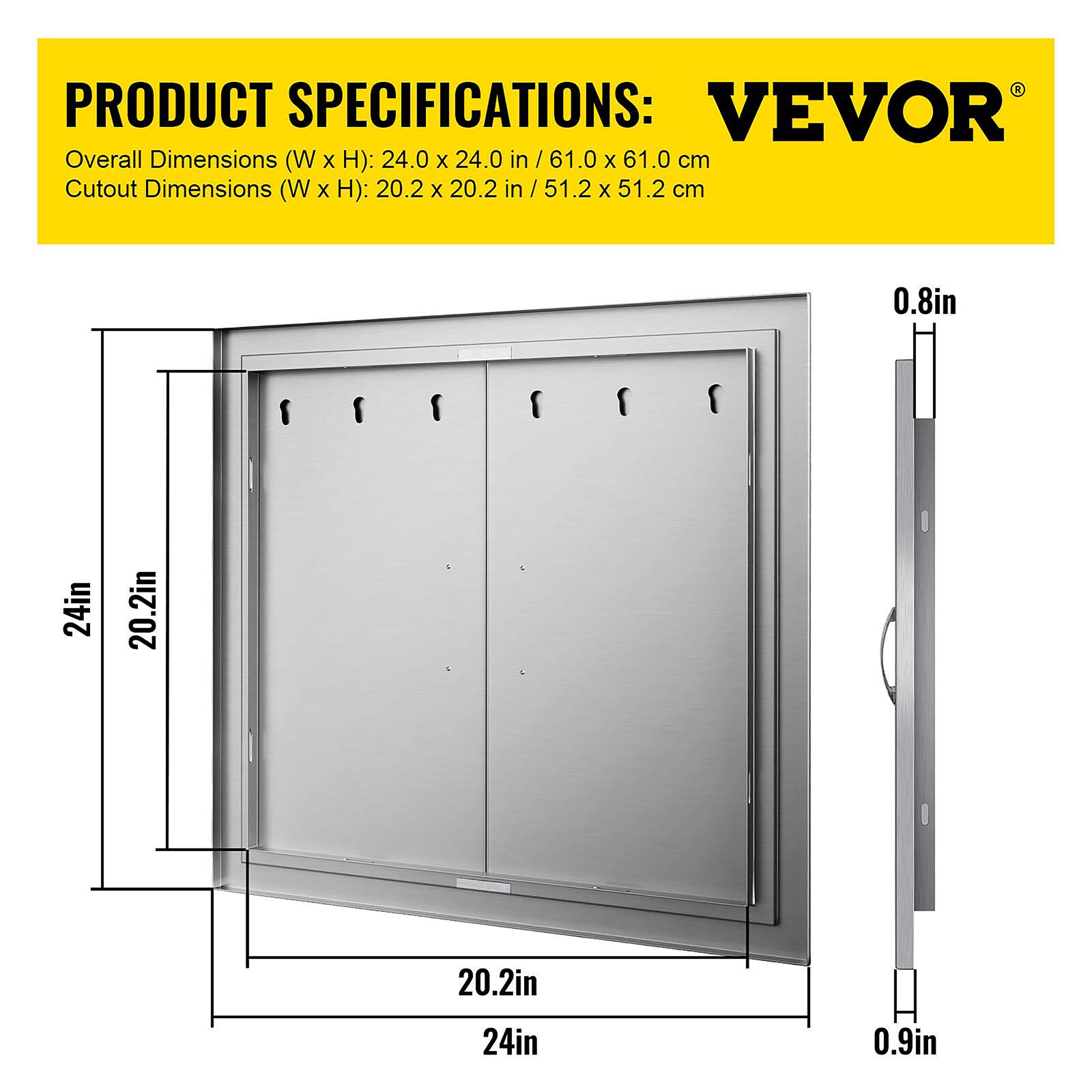VEVOR 24-24BXGCFSKM0001V0 Builtin-Grill-Cabinet-Parts - View #7