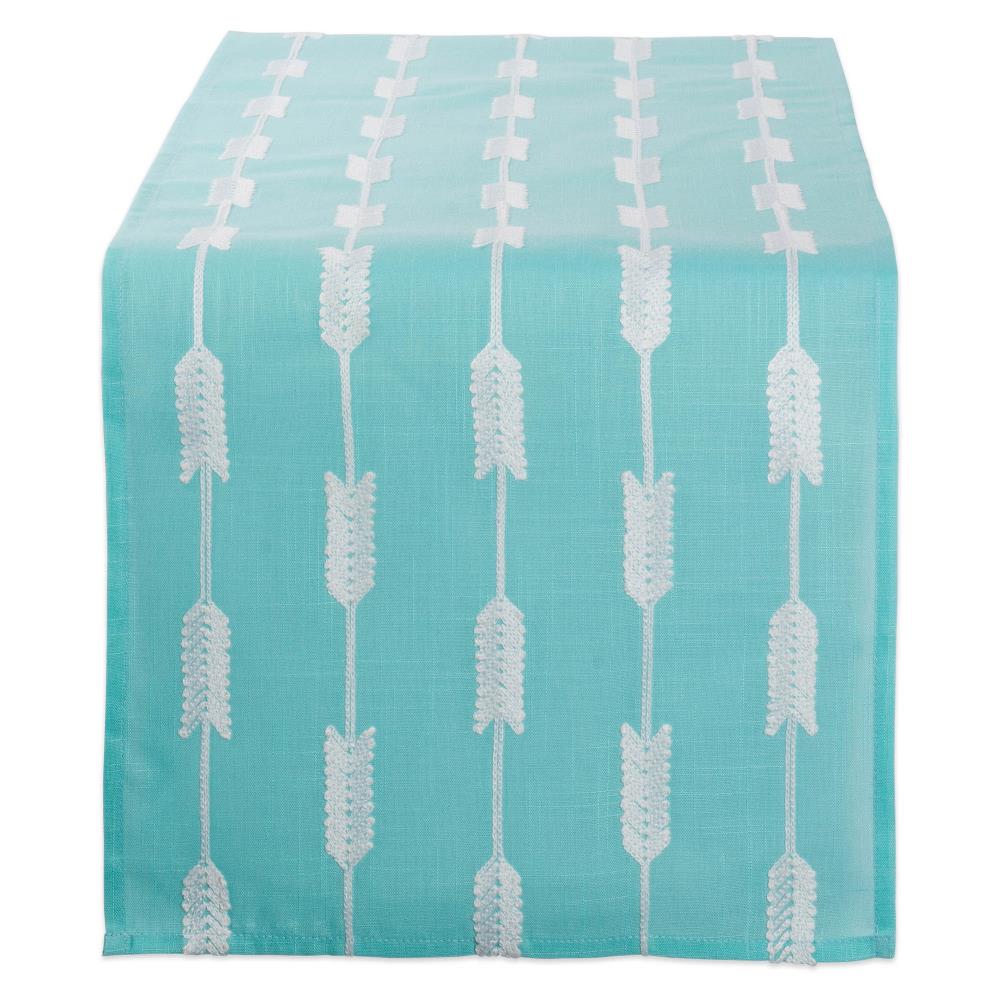 DII CAMZ10506 Aqua Arrow Table Runner