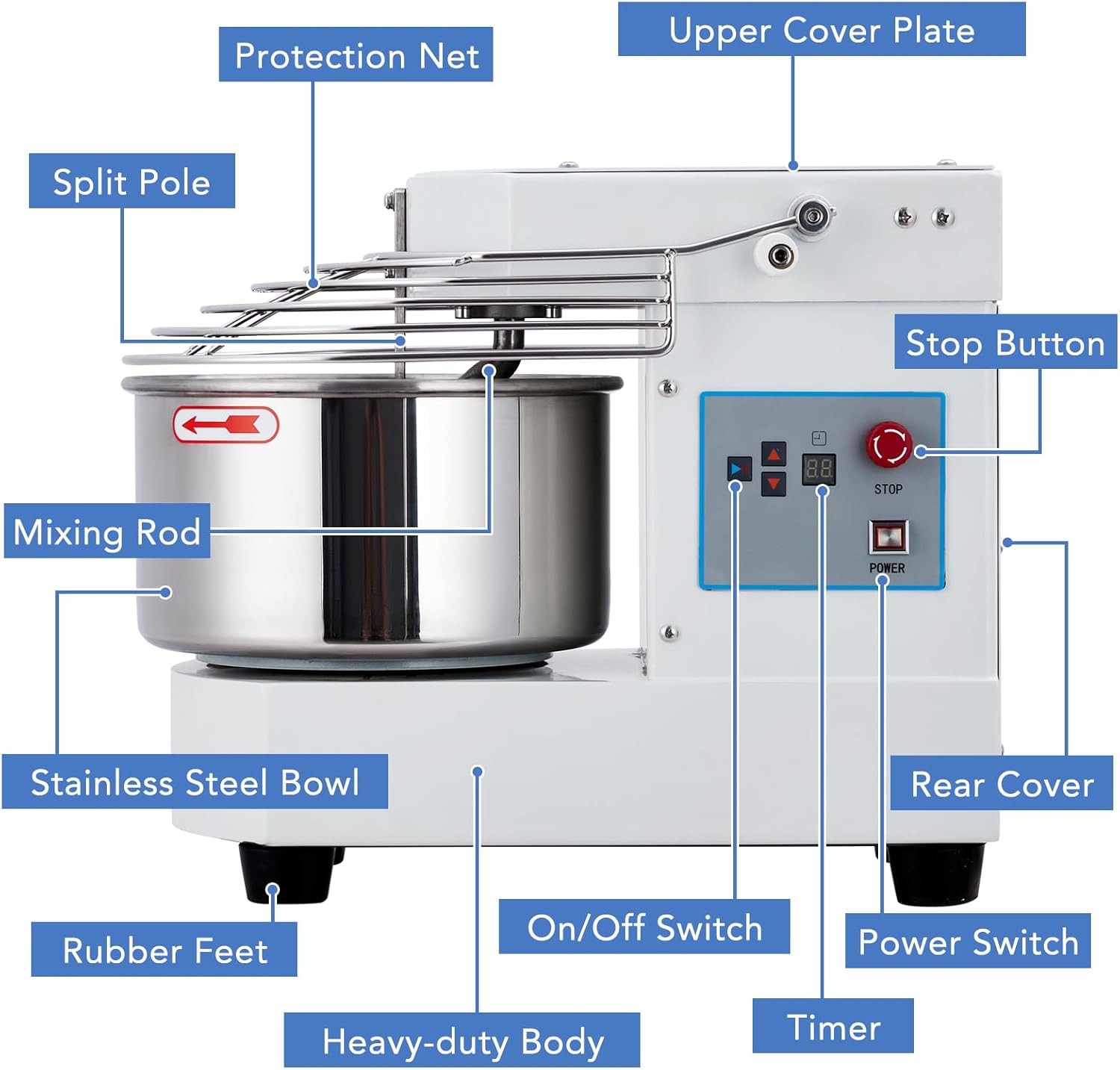 Qeetex JBJ-PHO-14LOBPJR Stand-Mixers - View #4