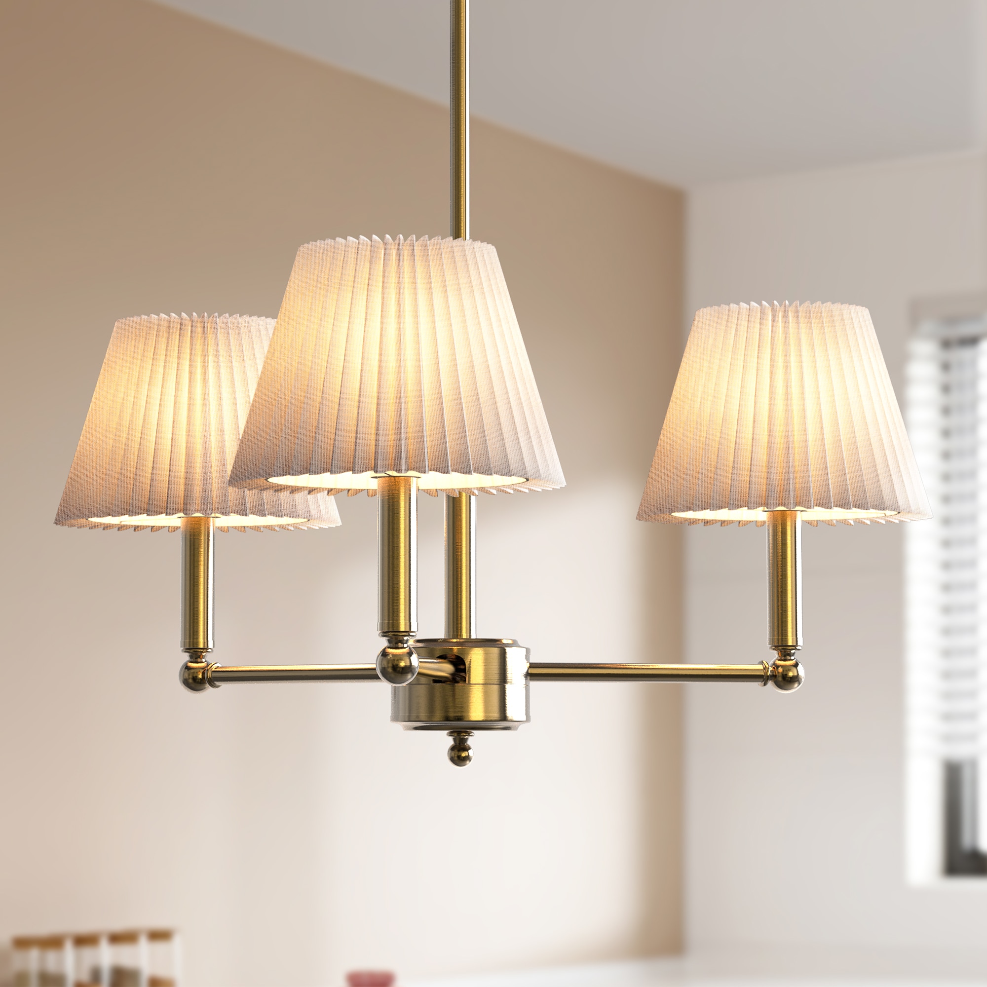 Maxax Costa 3 -Light Brass Metal Chandelier