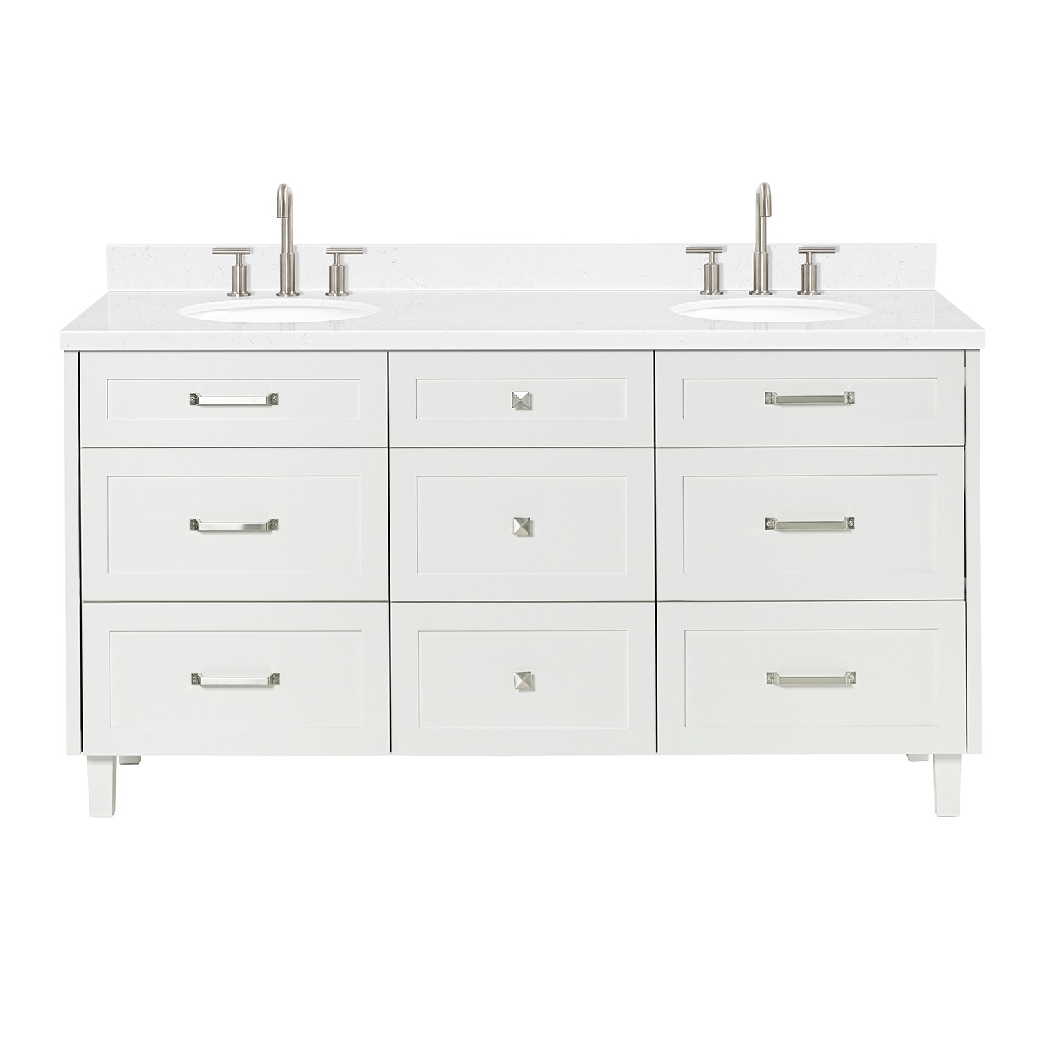 ARIEL B66DCQOVOWHT Bath-Vanity-Combo - View #2