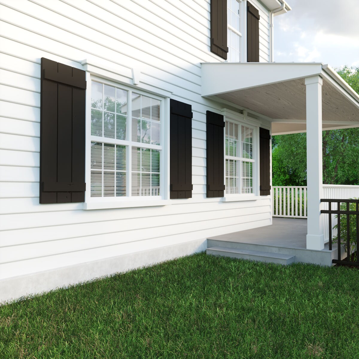 Ekena Millwork SHUBJS16X40KPPR Exterior-Shutters - View #9