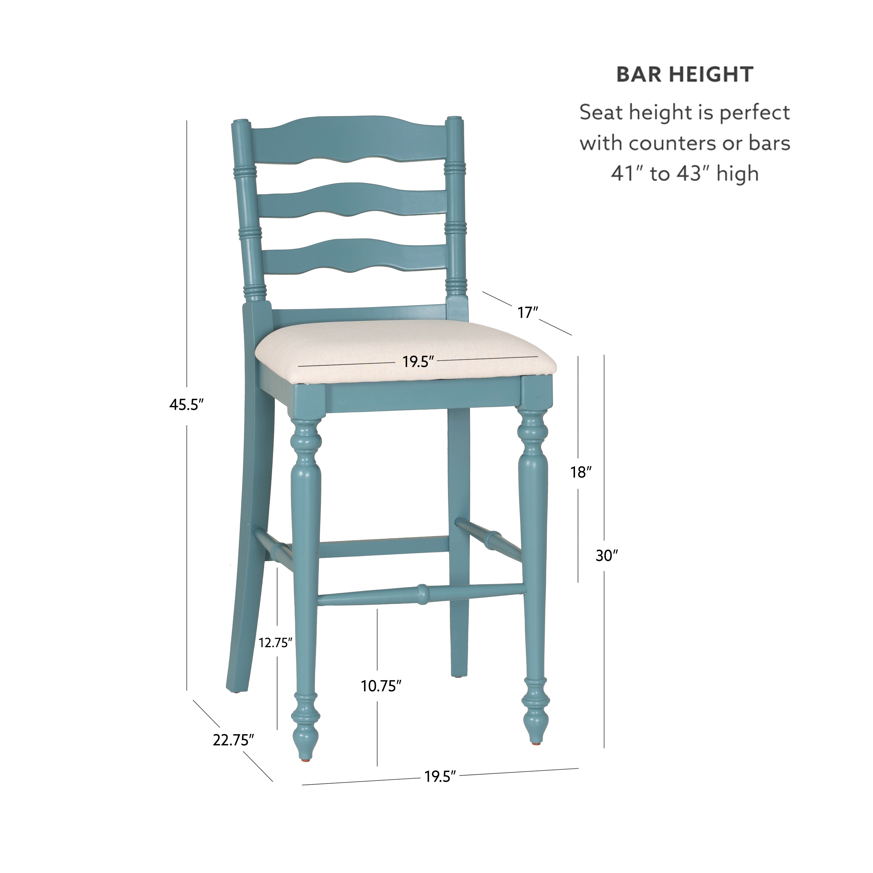 Linon BS004BLU01U stools - View #13