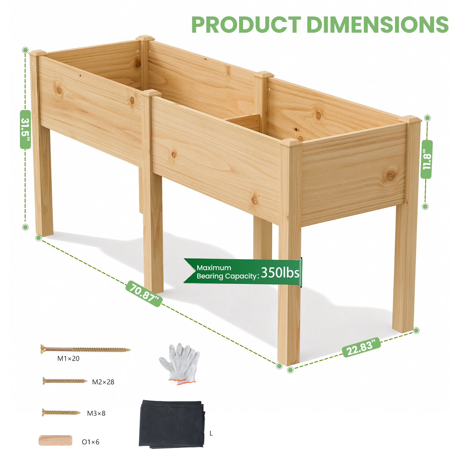 DOCRED SLYWGJHC-A1-LS02 Raised-Garden-Beds - View #3