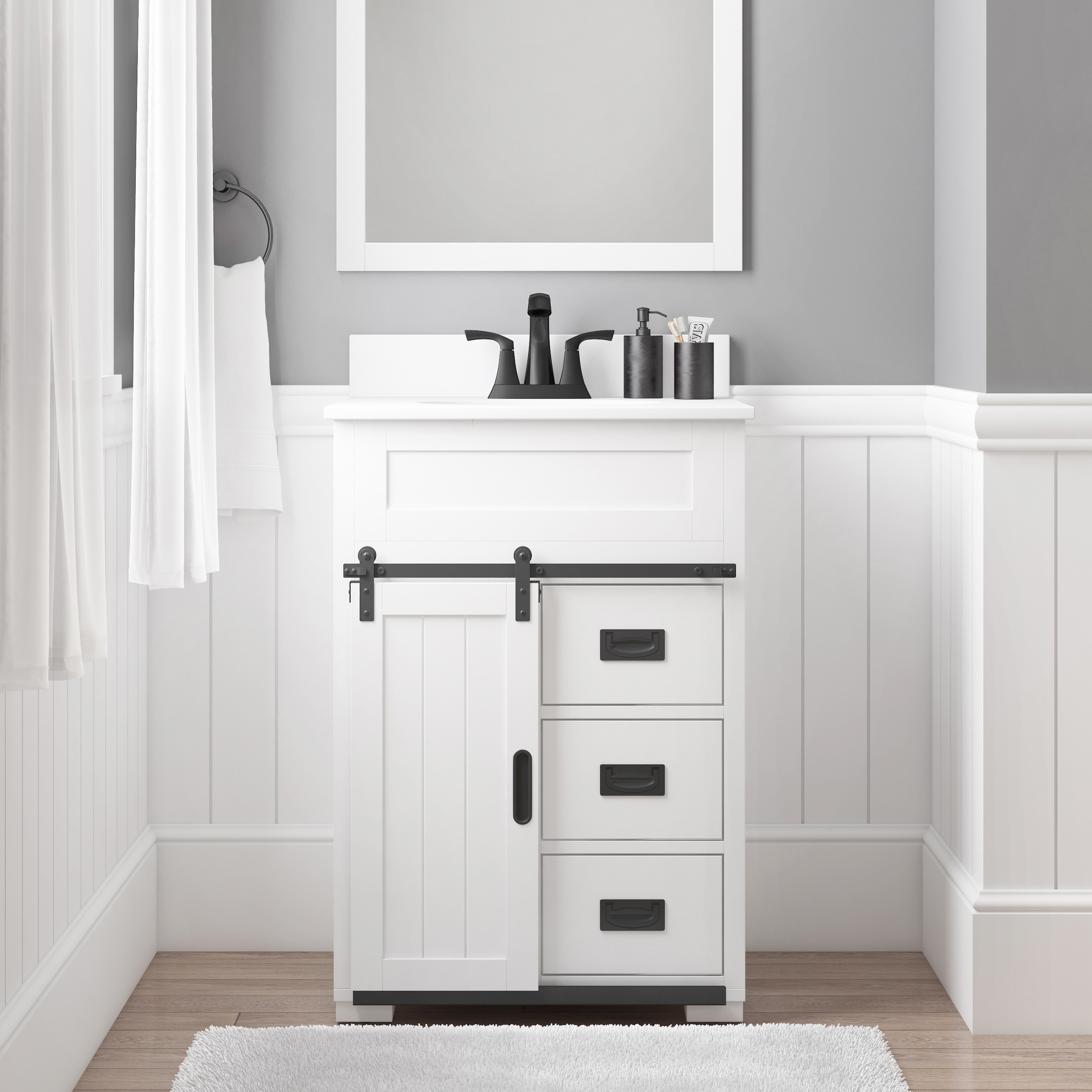 style selections morriston 24-in white undermount single sink