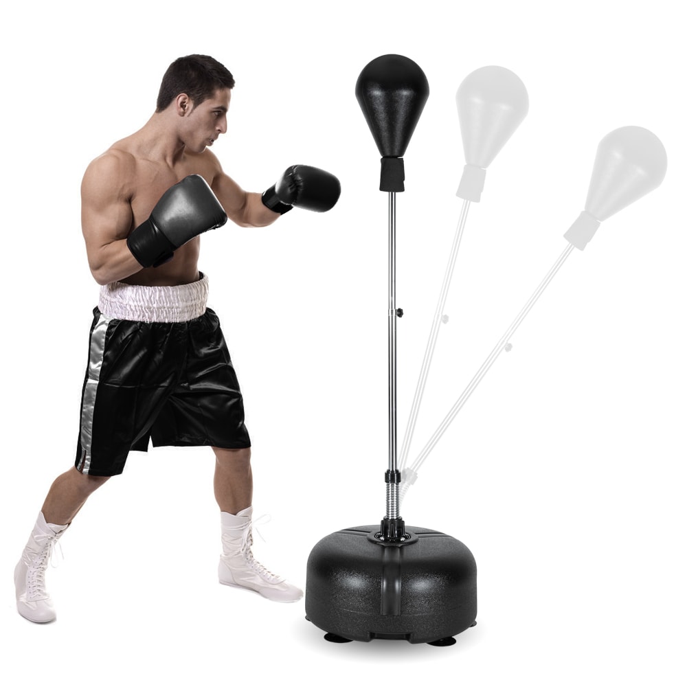 VINGLI - Reflex Bag Freestanding Punching Bag Height Adjustable for Adults and Teens Perfect for ...