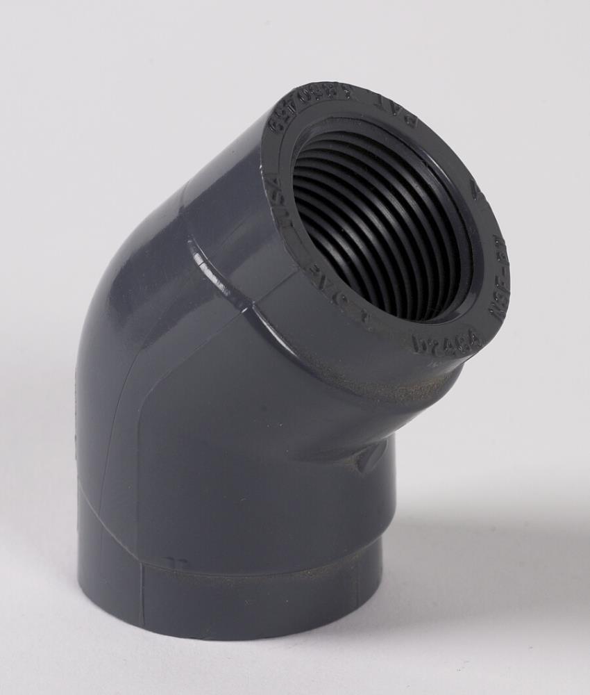 LASCO 3/4-in x 3/4-in 45-Degree Schedule 80 PVC Elbow at Lowes.com