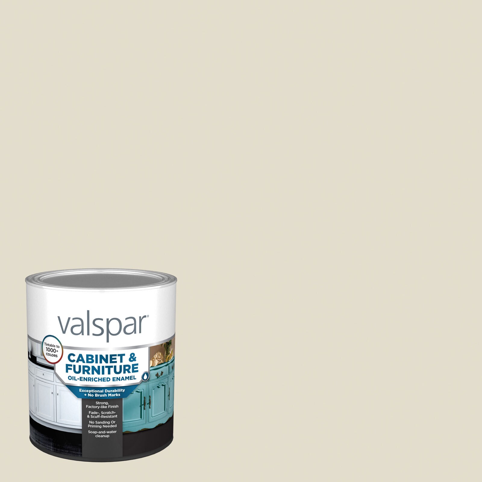 Enamel paint shop off white