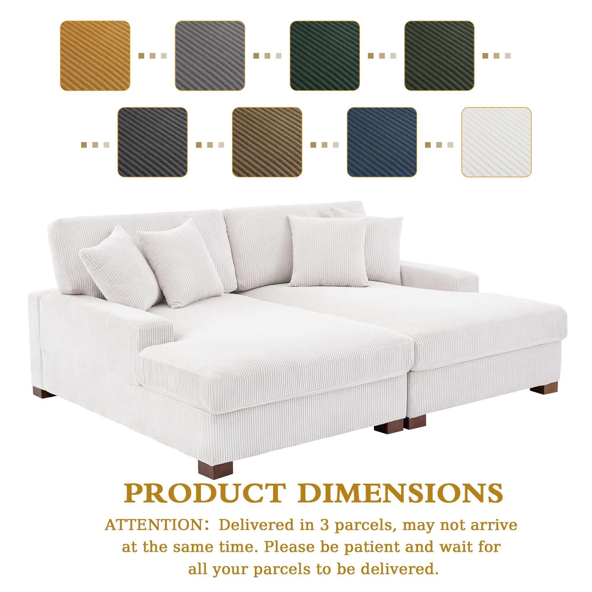 Dreamsidea CS7-BEI-CL-CR Sofas-Loveseats - View #11