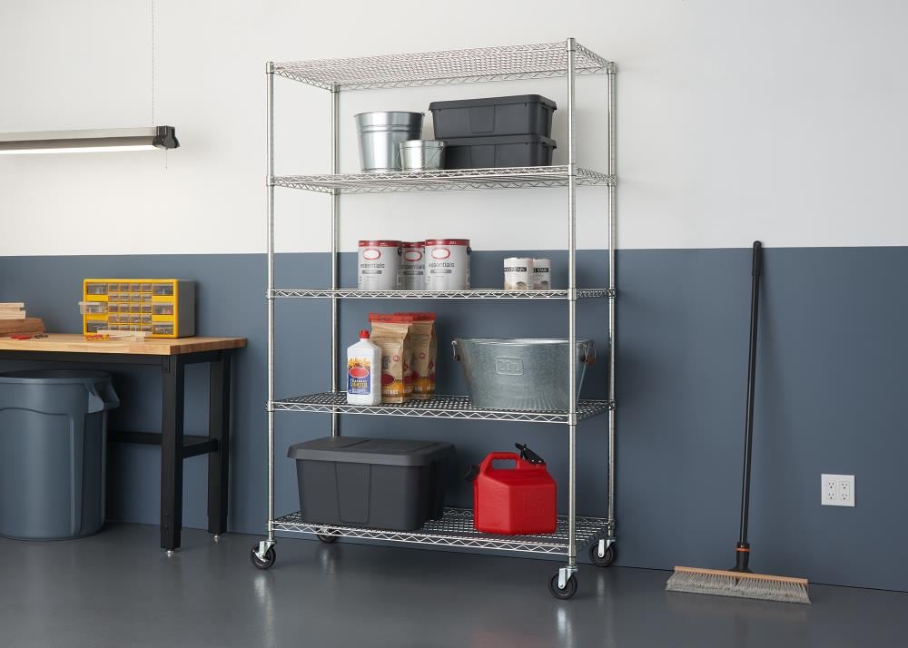 Solid Stainless Steel Shelving - 48 x 24 x 72