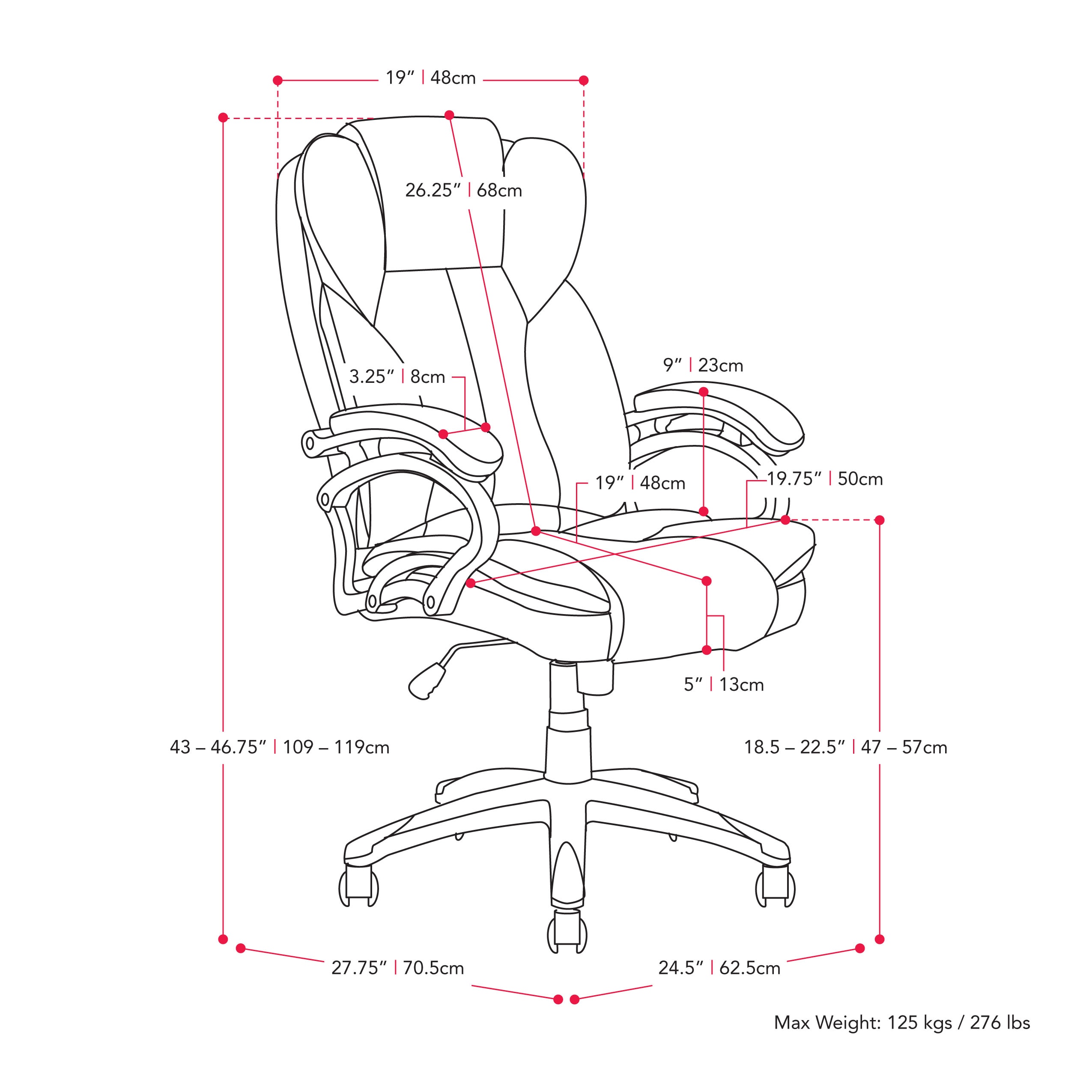 CorLiving LOF-408-O Office-Chairs - View #6