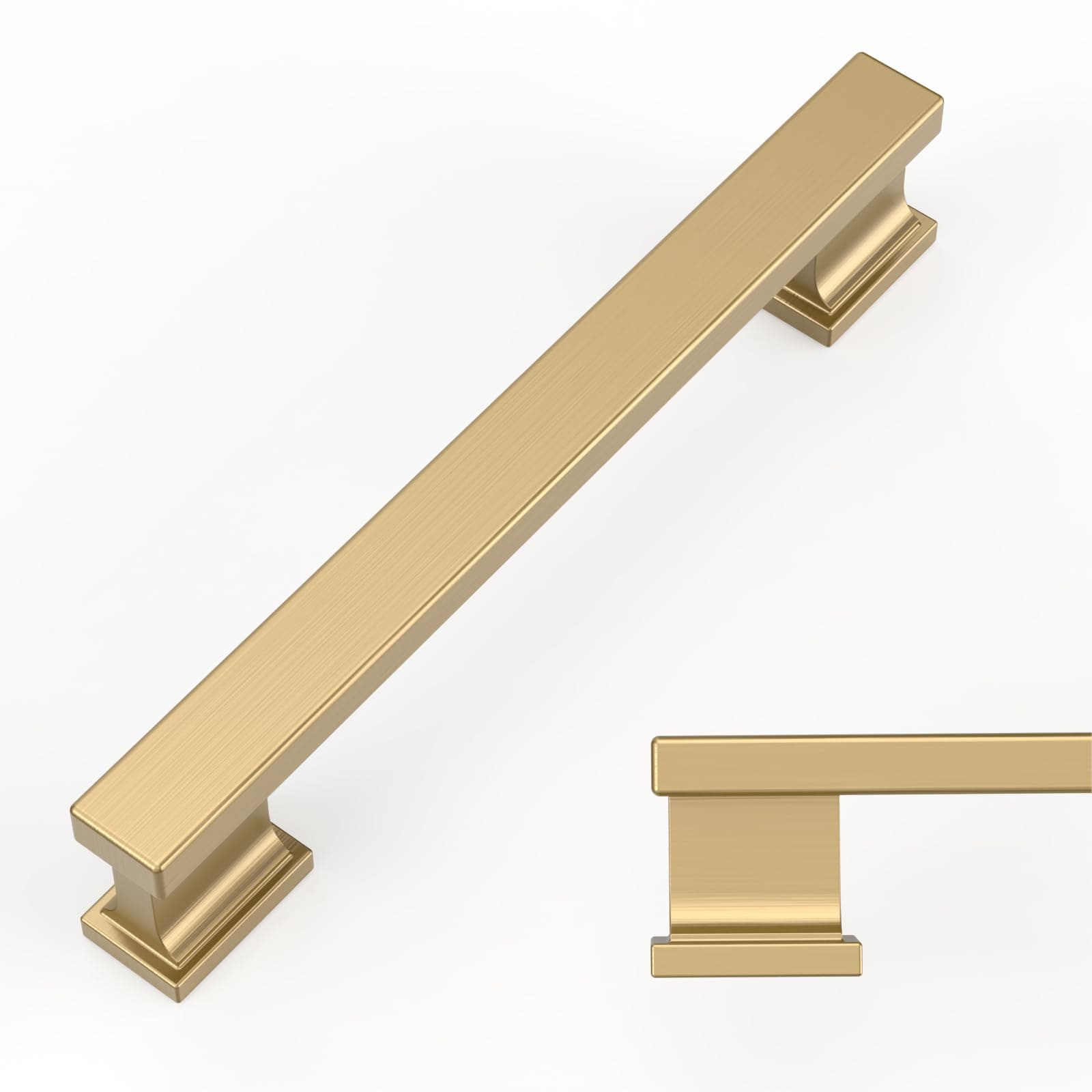 Aoibox  Ten pack 5 inch center to center champagne bronze cabinet pulls for kitchen and dresser hardware Unit