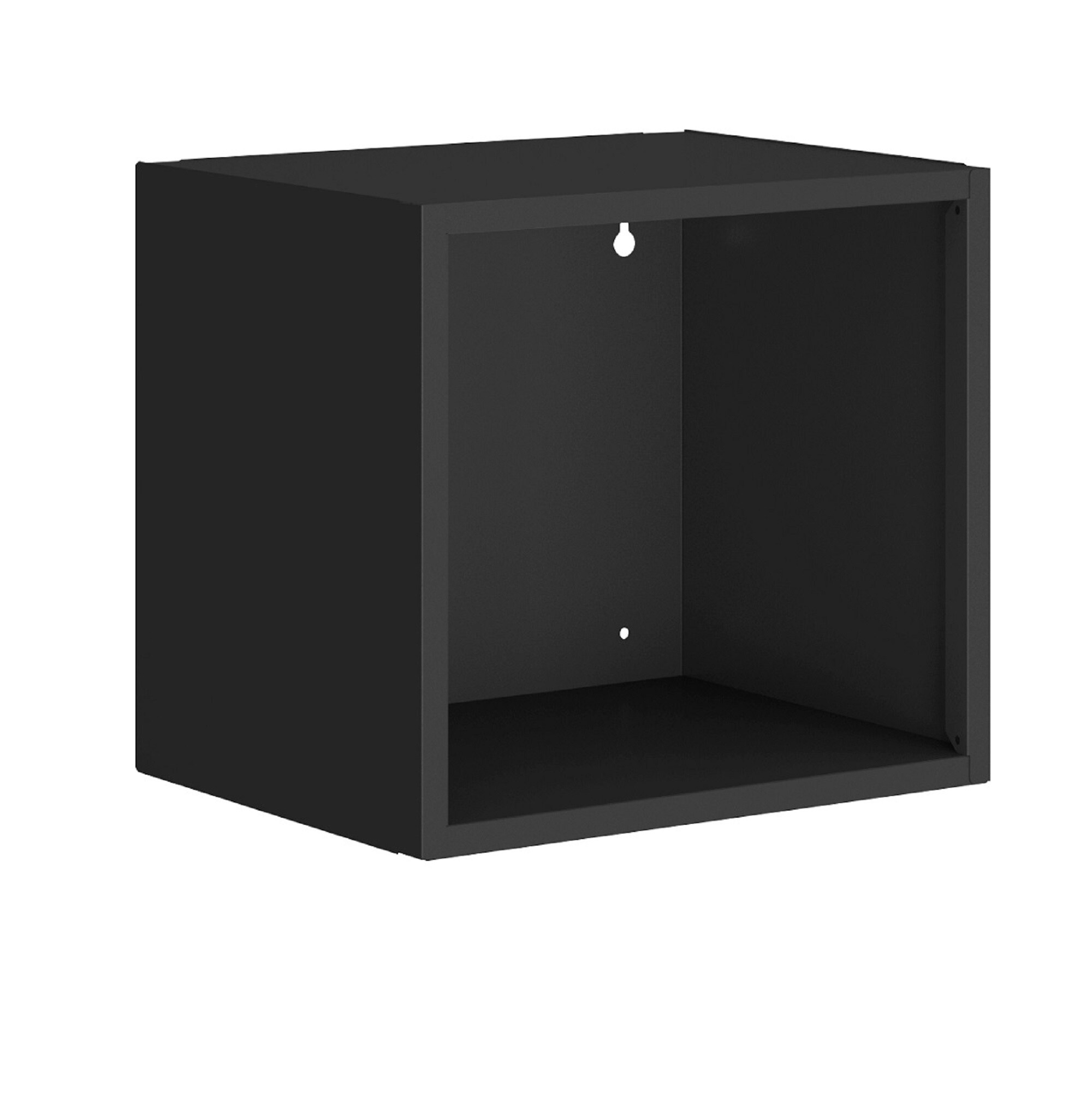 Manhattan Comfort 13GMC3 13.77-Inches L x 11.22-Inches D x 12.59-Inches H Black Steel Rectangular Floating shelf