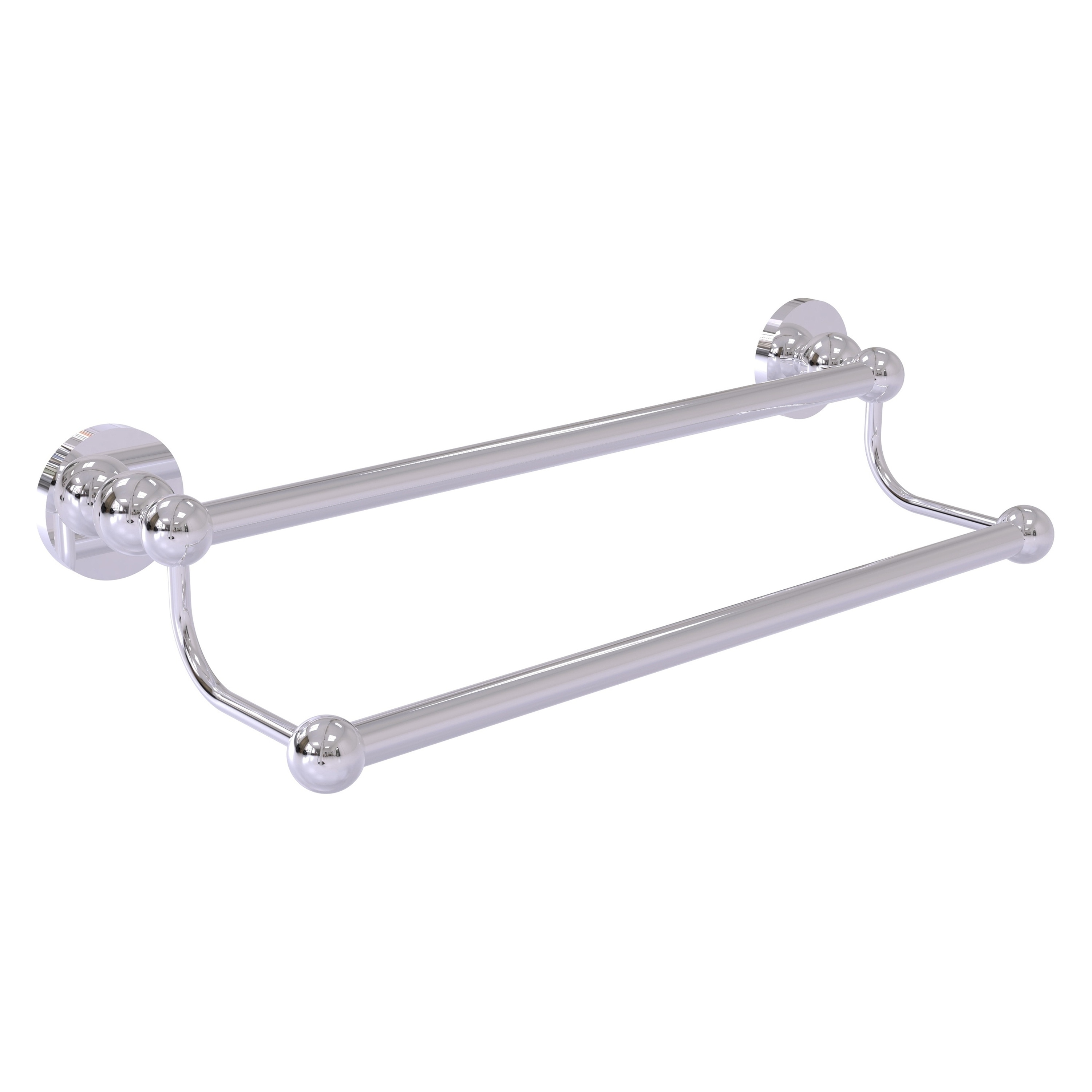 Allied Brass BL-72/18-PC Bolero 18-in double Polished Chrome Wall mount Double Towel Bar