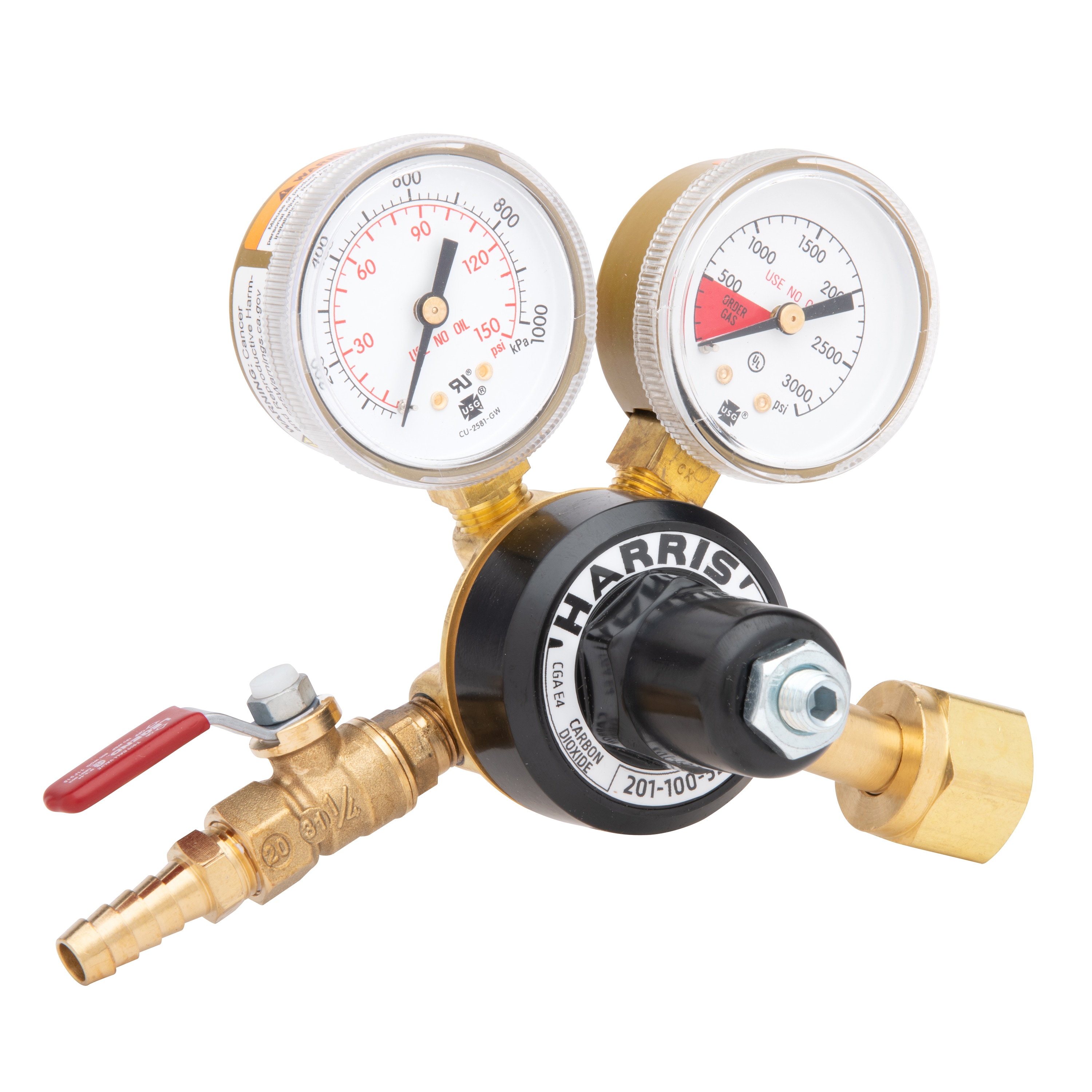 Harris Products Group Carbon Dioxide Cga320 Welding Gas Regulator at ...