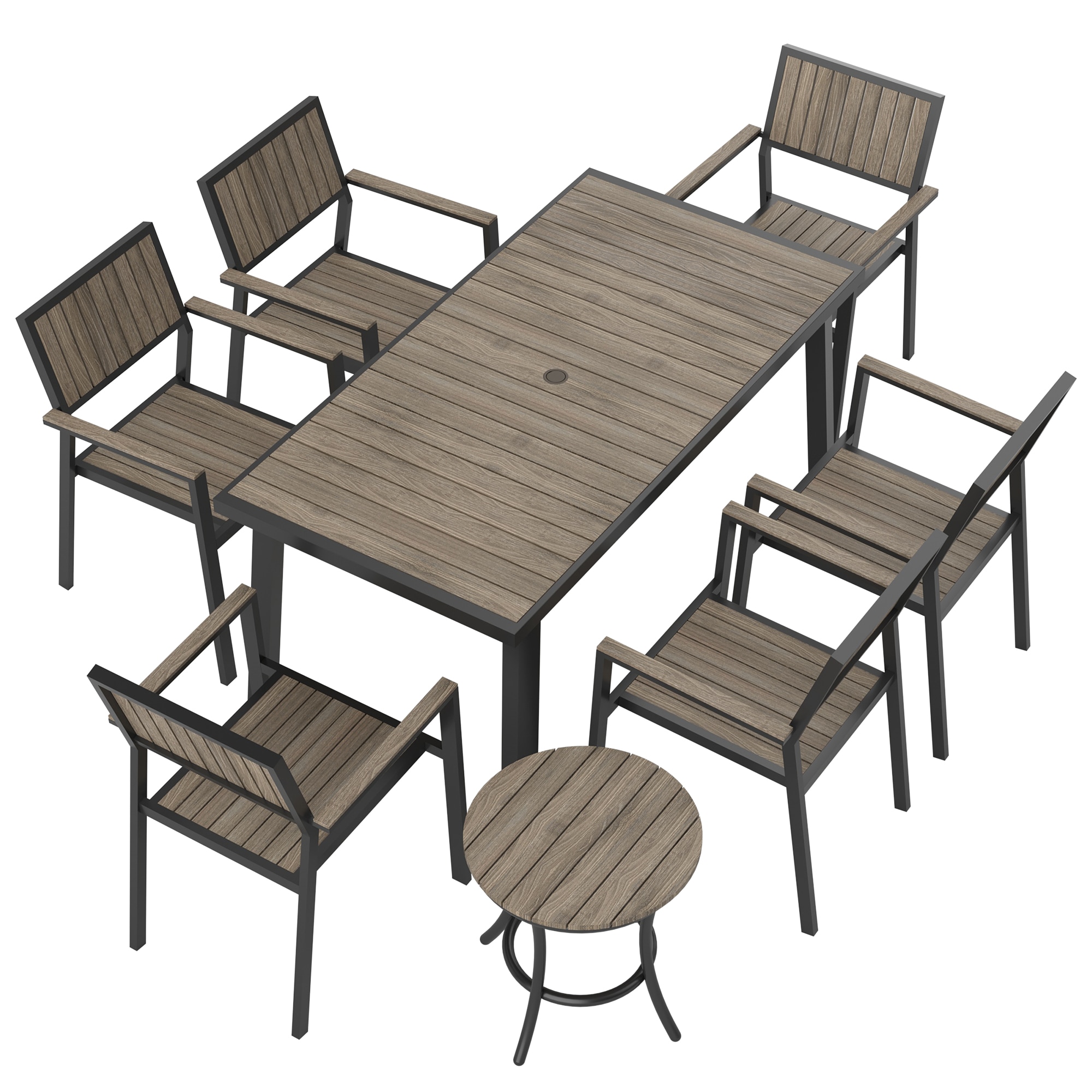 PamaPic TB-CZ-8JT-H-WL1 Patio-Dining-Sets - View #3