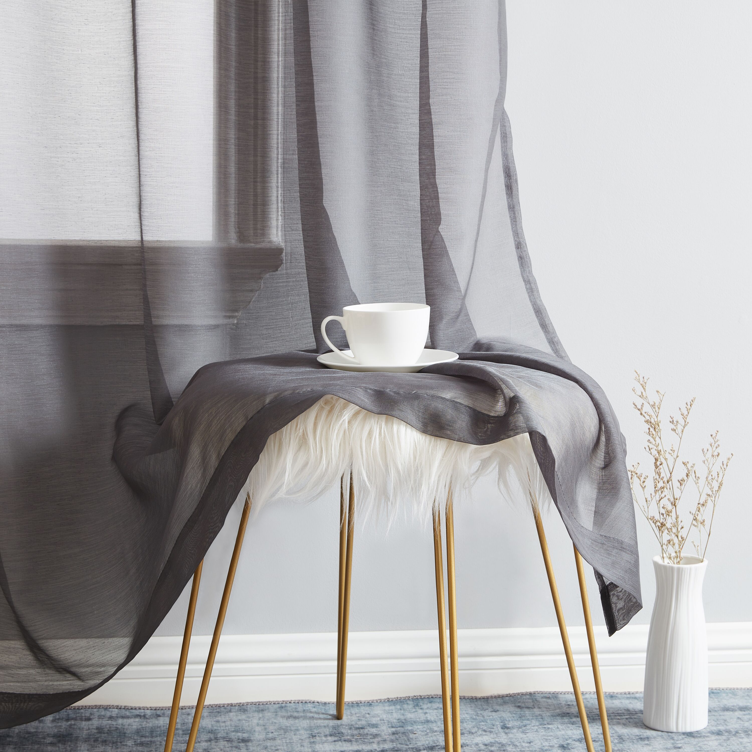 HLC.me LAURN-BTRP-96-CHARC curtains - View #6