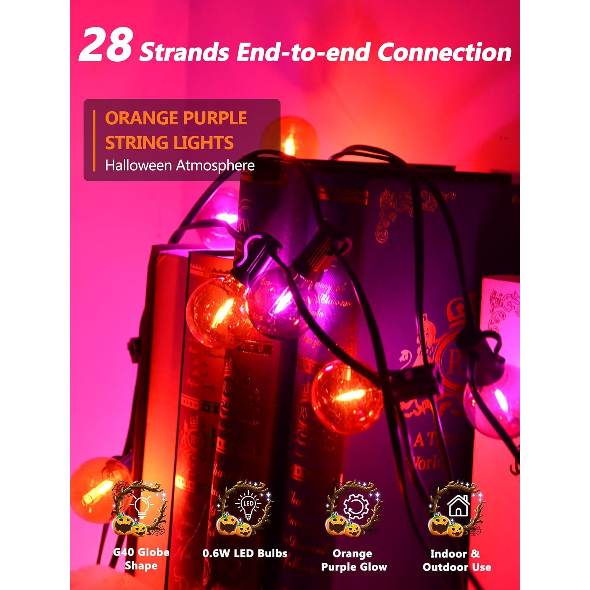 Numhew NHDREW534526 Halloween-String-Lights - View #4