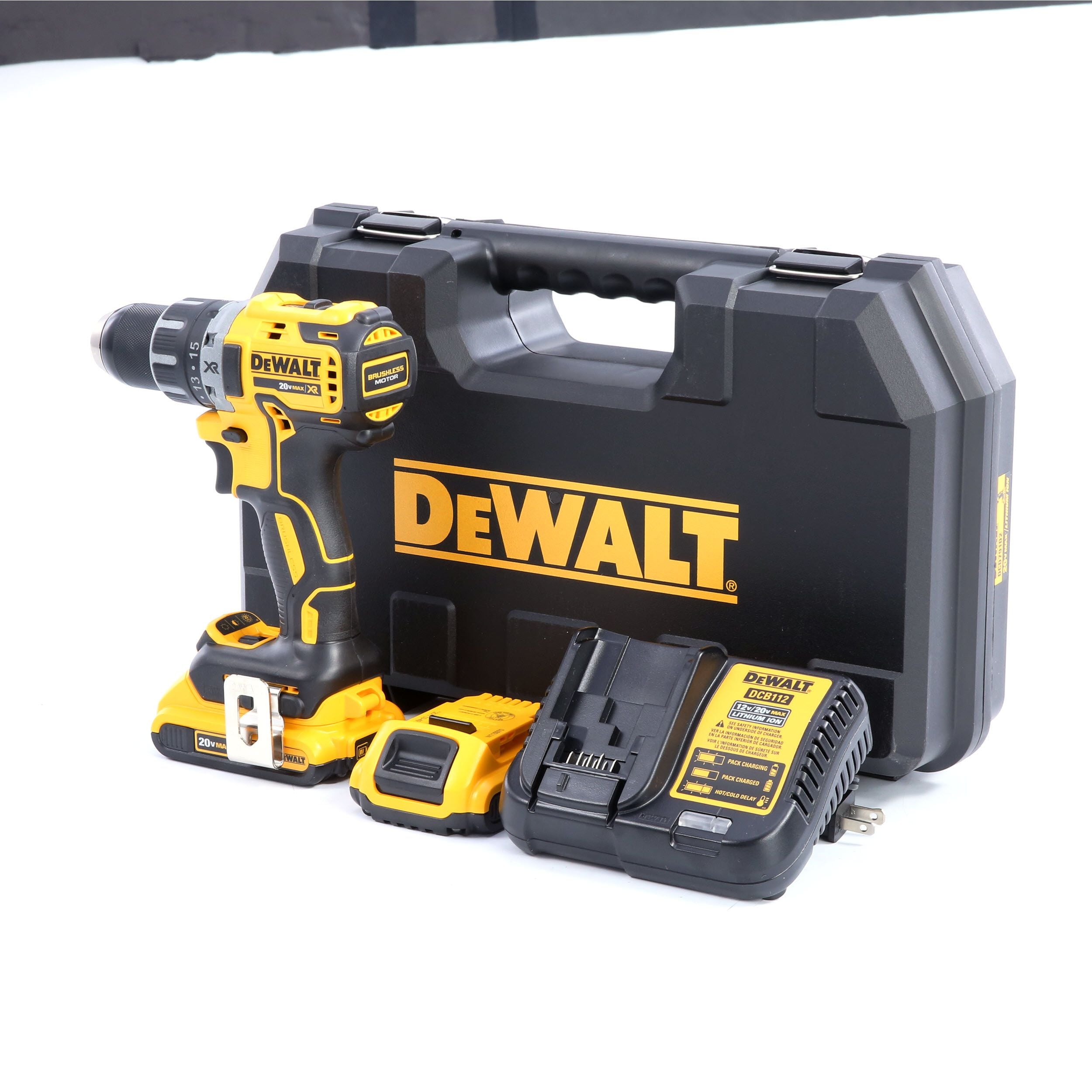Compact Drill/Driver U12 Details about   DeWalt DCD791 20-Volt MAX XR Brushless Cordless 1/2 in 