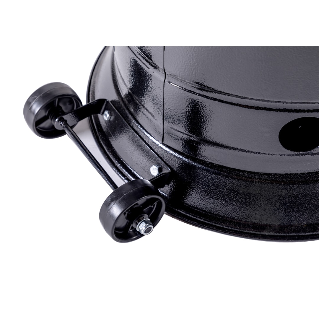 Hammered Black Propane Patio Heater with Emergency Shut Off