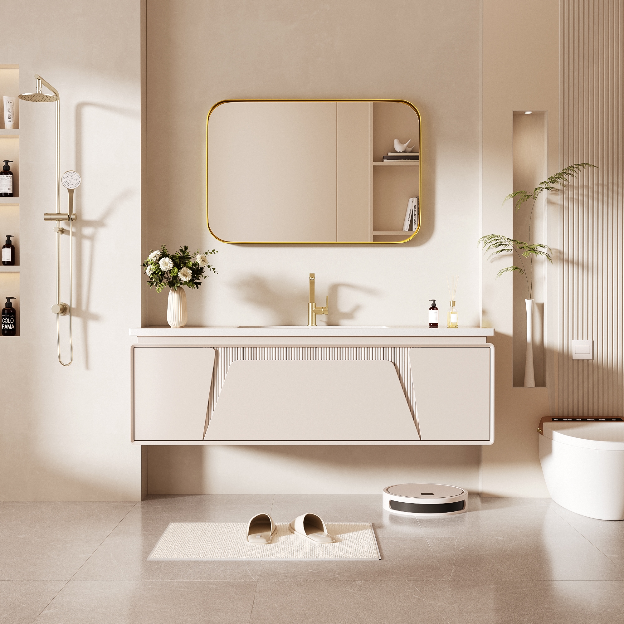 LOVMOR Y-TM2030-G Framed-Bath-Mirrors - View #5