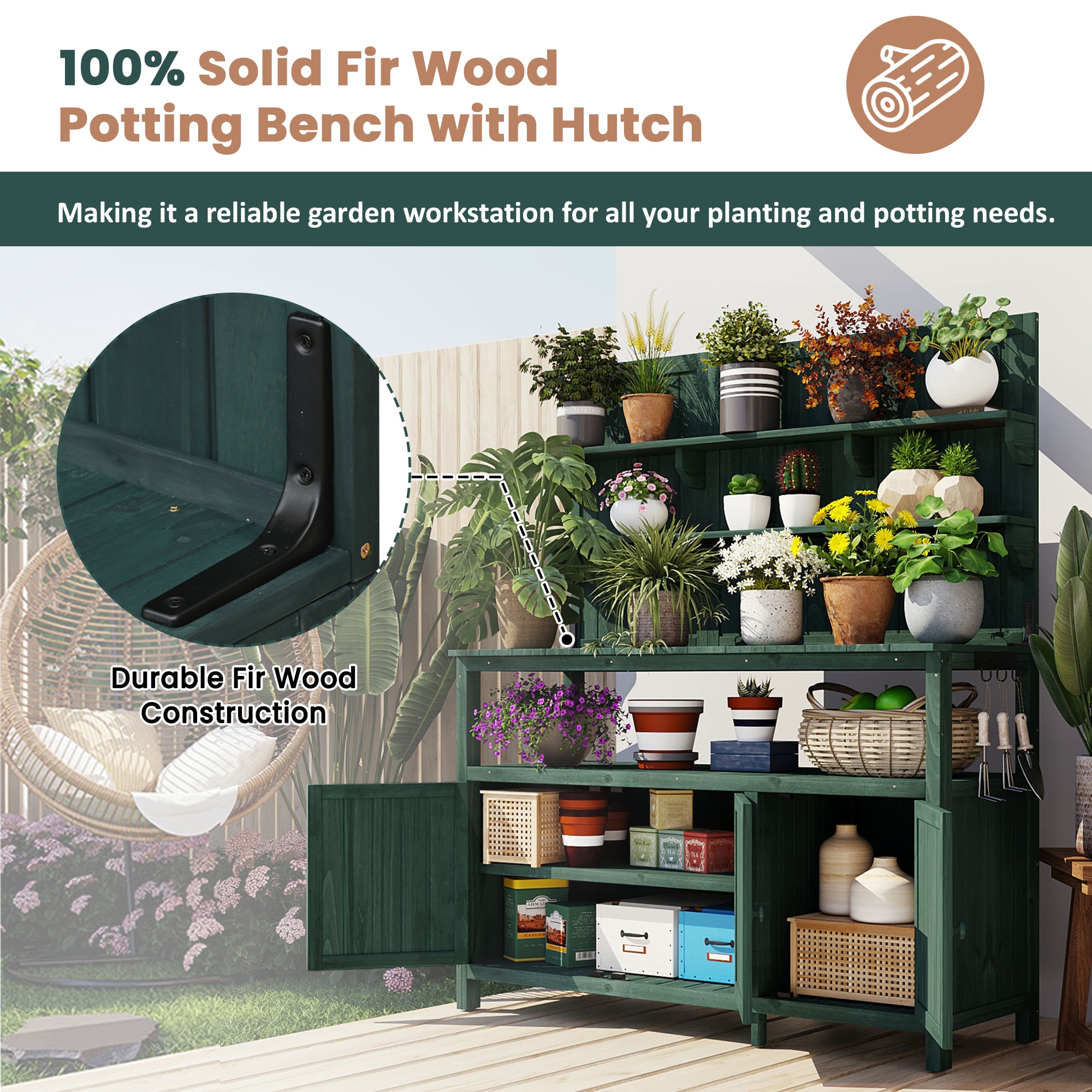 Kahomvis G243-QP717-01 Potting-Benches - View #6