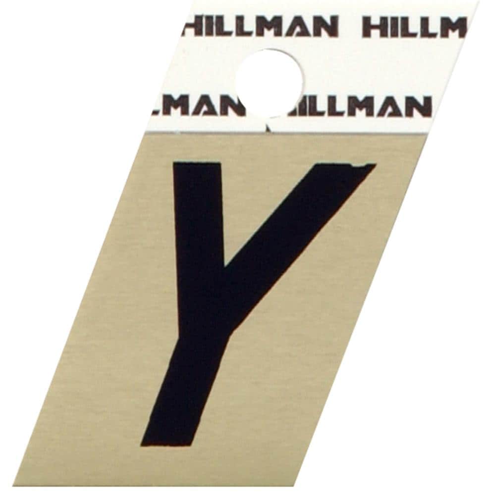 Hillman 840542 1-1/2-in Reflective Black Y
